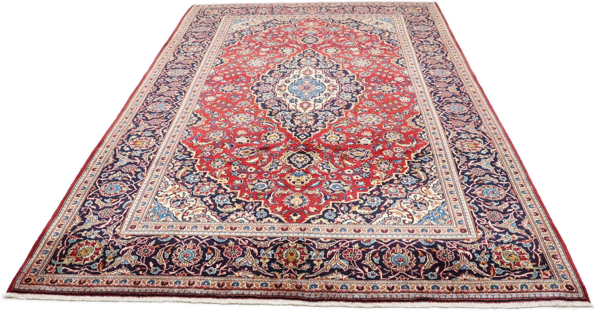 Kashan Perserteppich aus Iran, 202 × 320 cm