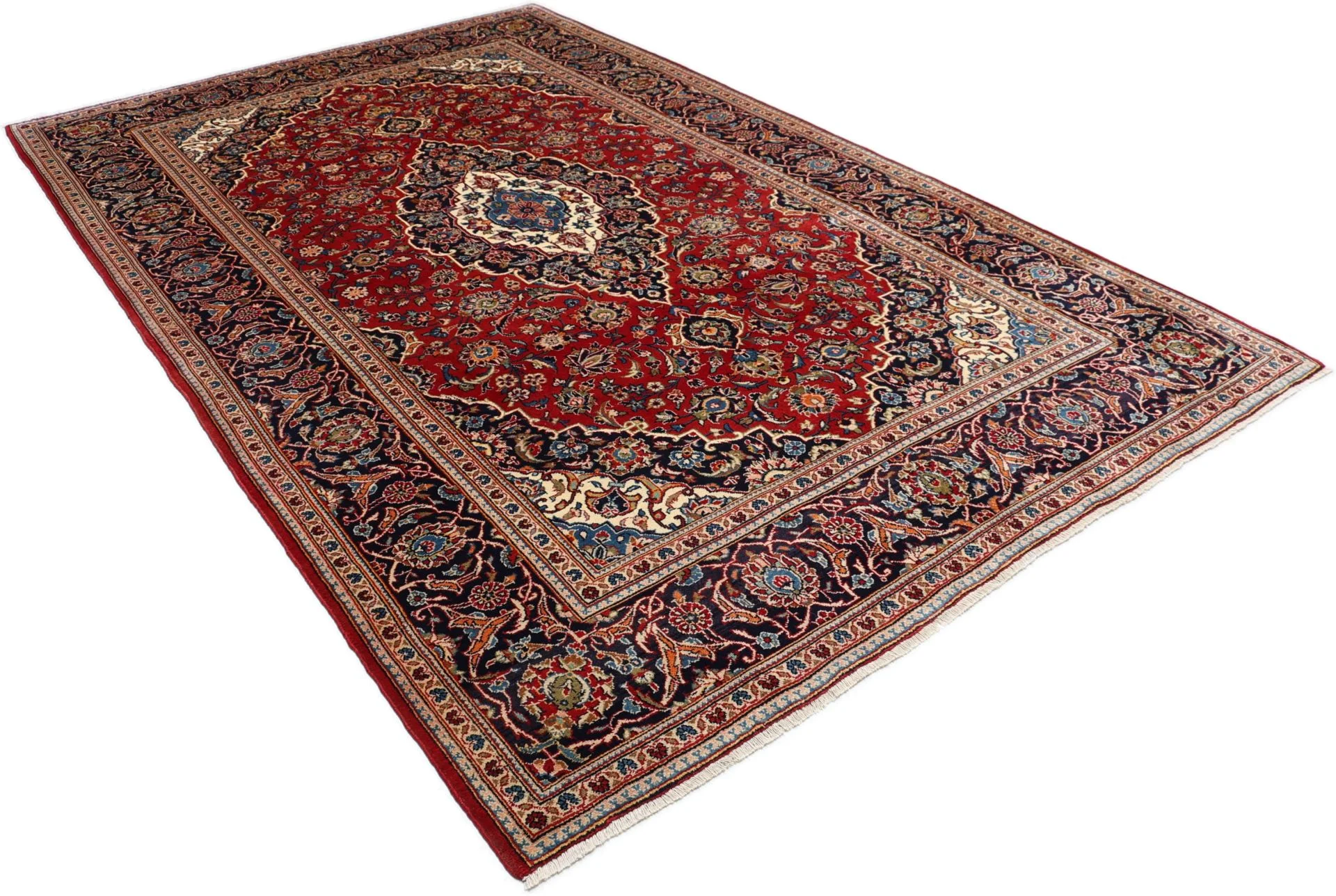 Kashan Perserteppich aus Iran, 202 × 320 cm