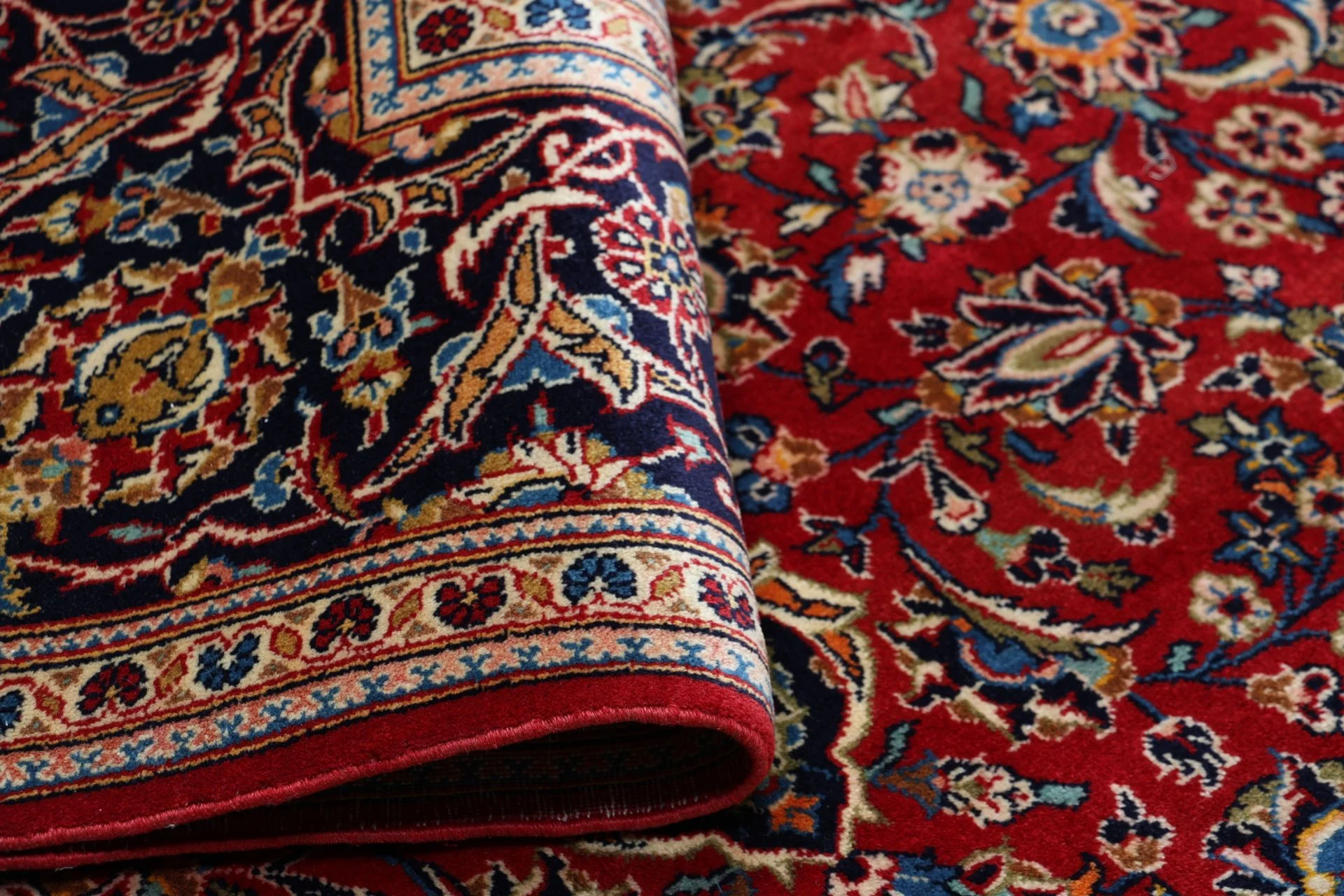 Kashan Perserteppich aus Iran, 202 × 320 cm