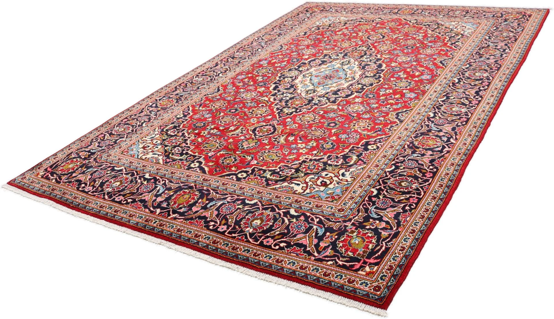 Kashan Perserteppich 200 × 300 cm aus Wolle, handgeknüpft