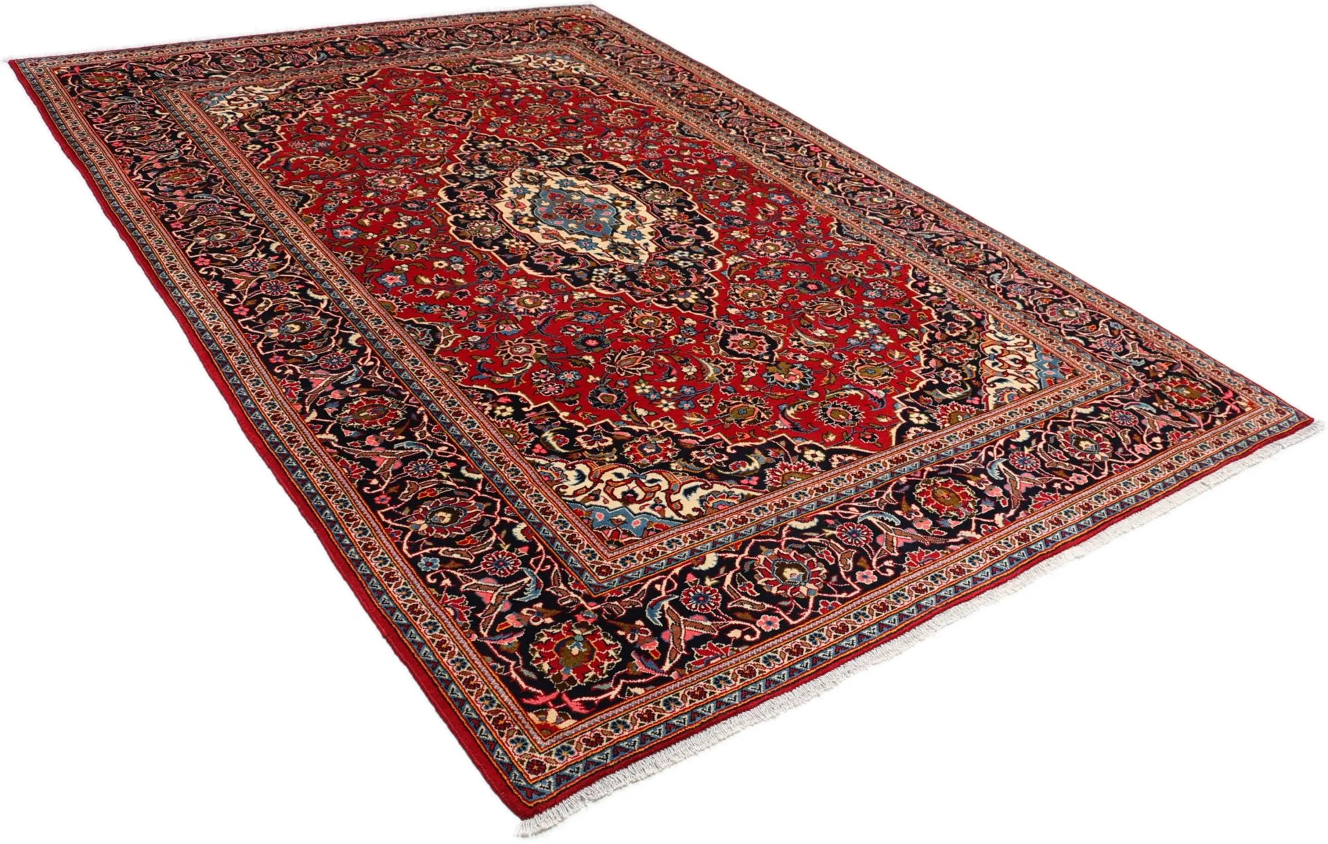 Kashan Perserteppich 200 × 300 cm aus Wolle, handgeknüpft