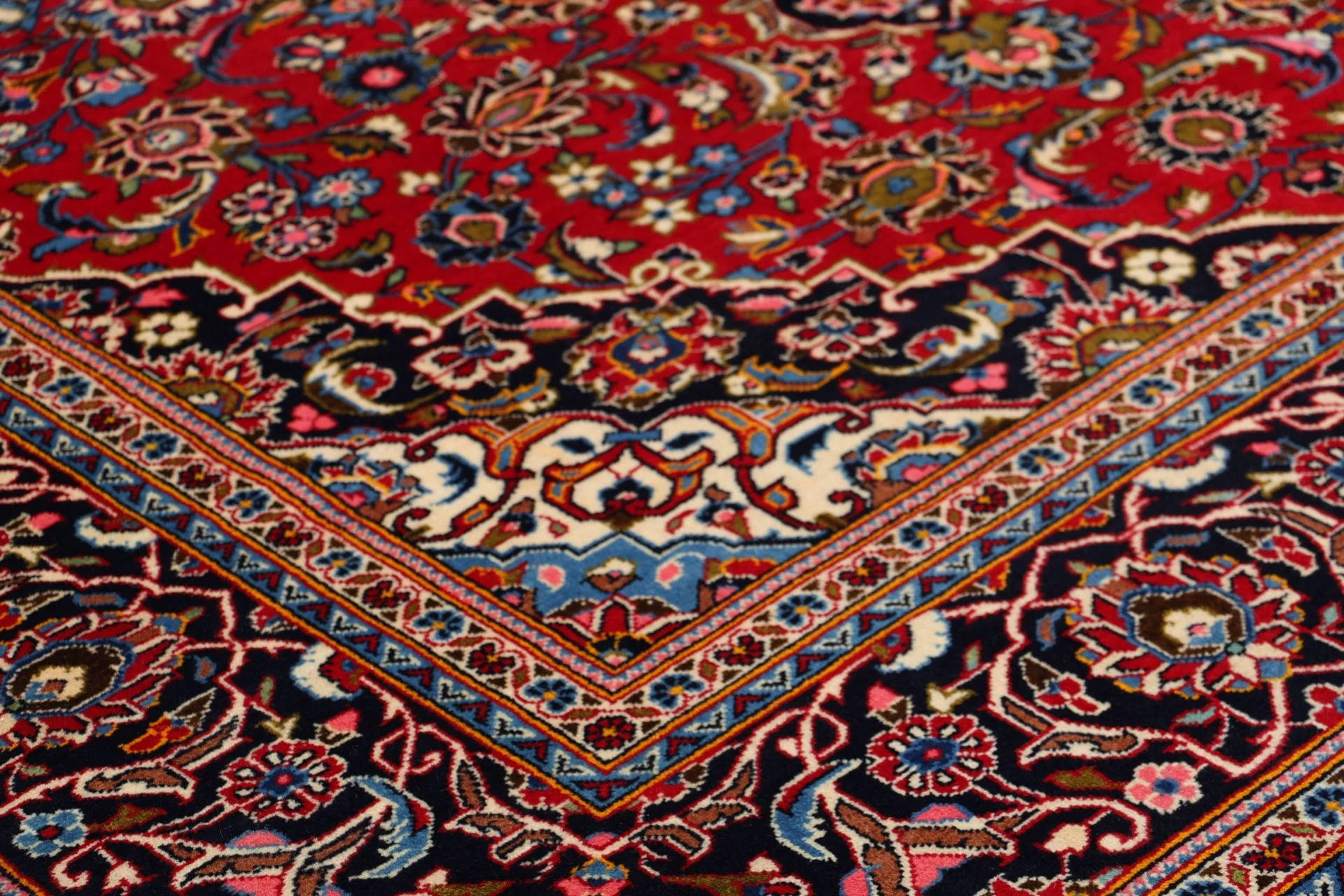 Kashan Perserteppich 200 × 300 cm aus Wolle, handgeknüpft
