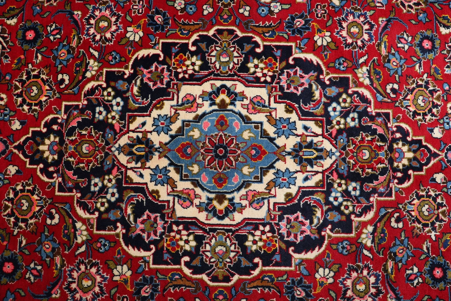 Kashan Perserteppich 200 × 300 cm aus Wolle, handgeknüpft