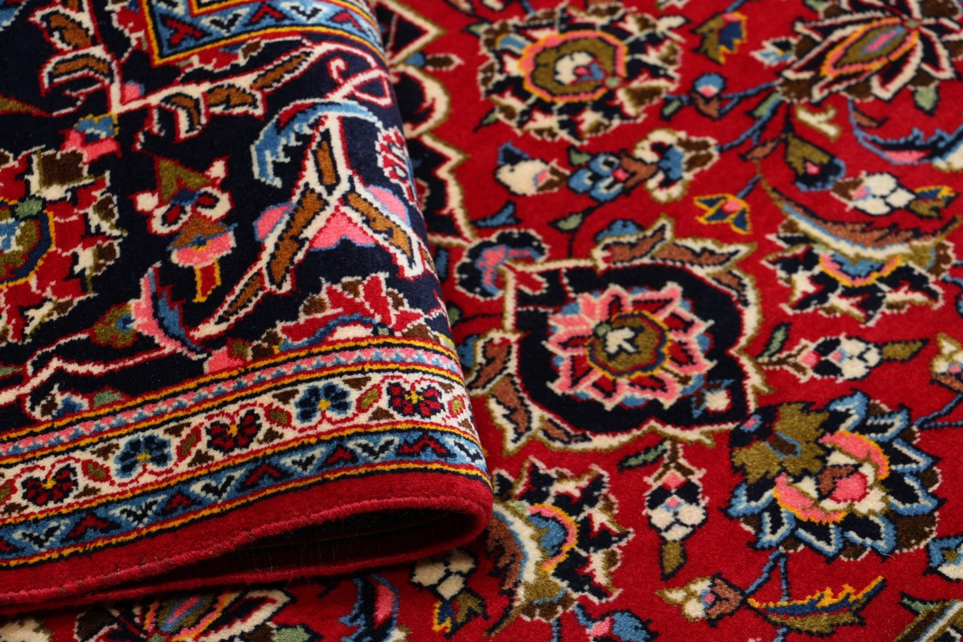 Kashan Perserteppich 200 × 300 cm aus Wolle, handgeknüpft