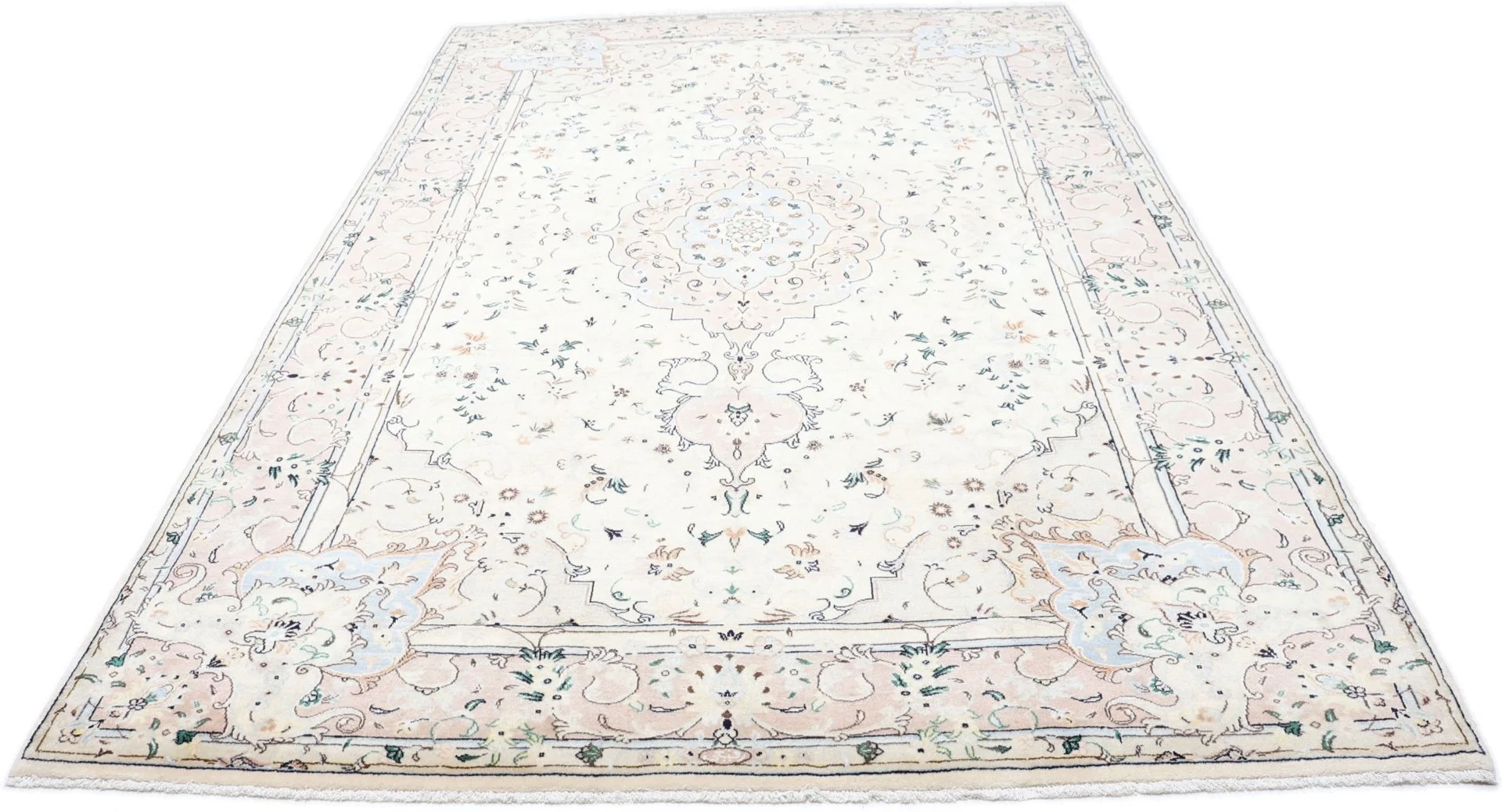 Kashan Perserteppich 200 × 308 cm aus Wolle, handgeknüpft