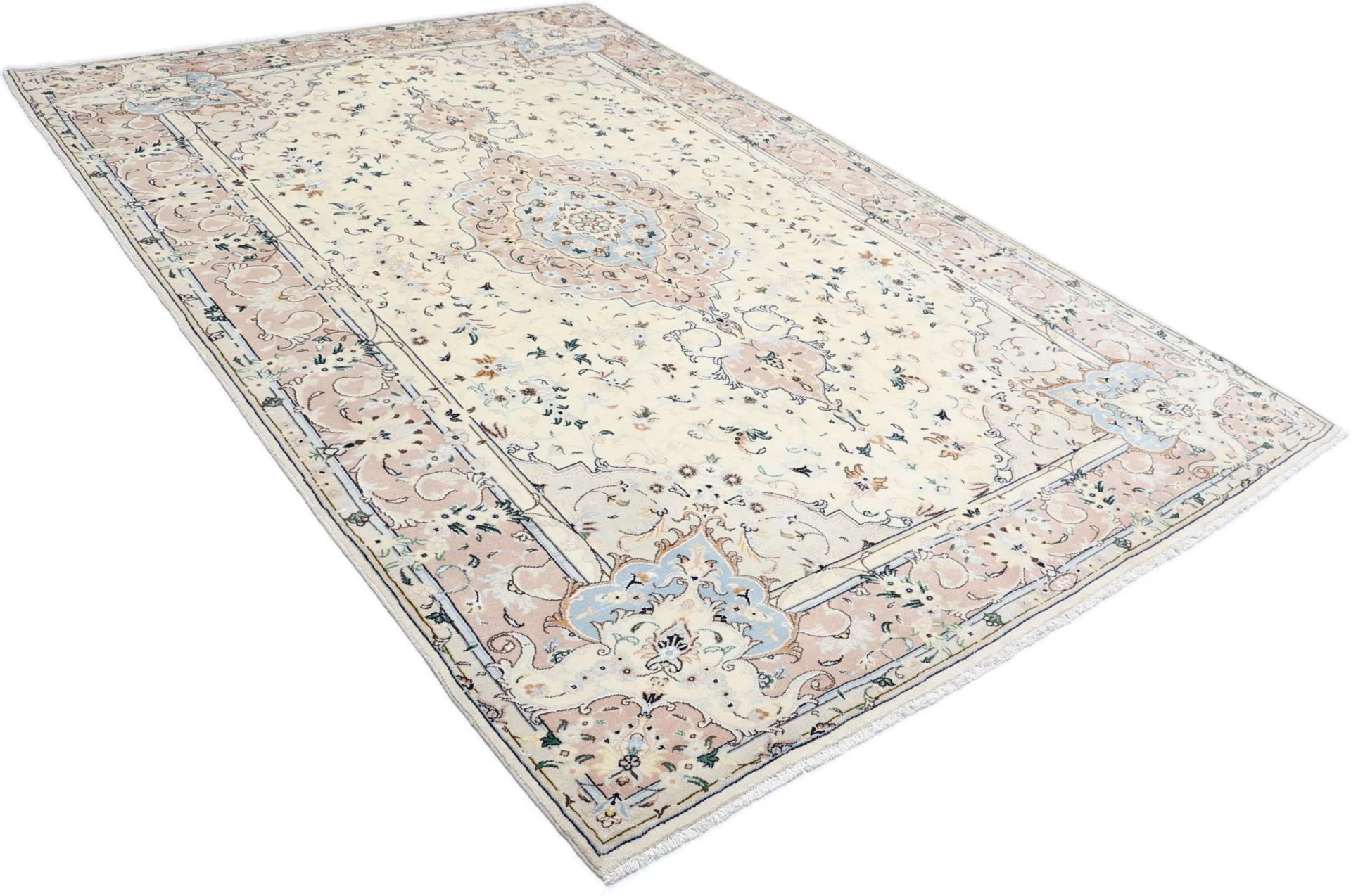 Kashan Perserteppich 200 × 308 cm aus Wolle, handgeknüpft