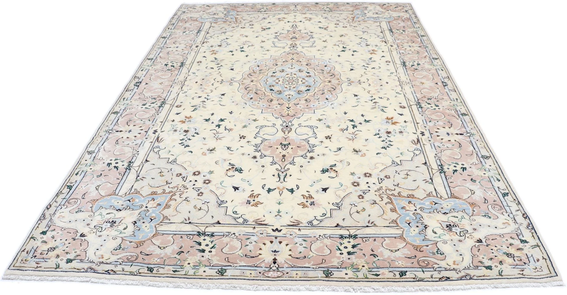 Kashan Perserteppich 200 × 308 cm aus Wolle, handgeknüpft