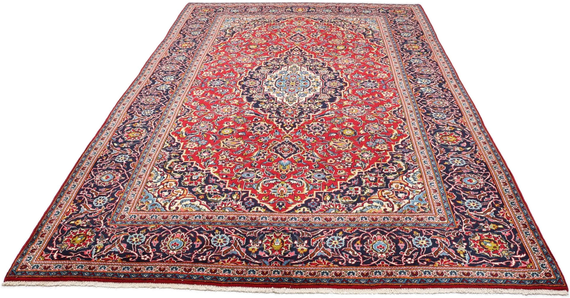 Kashan Perserteppich aus Iran, 202 × 304 cm