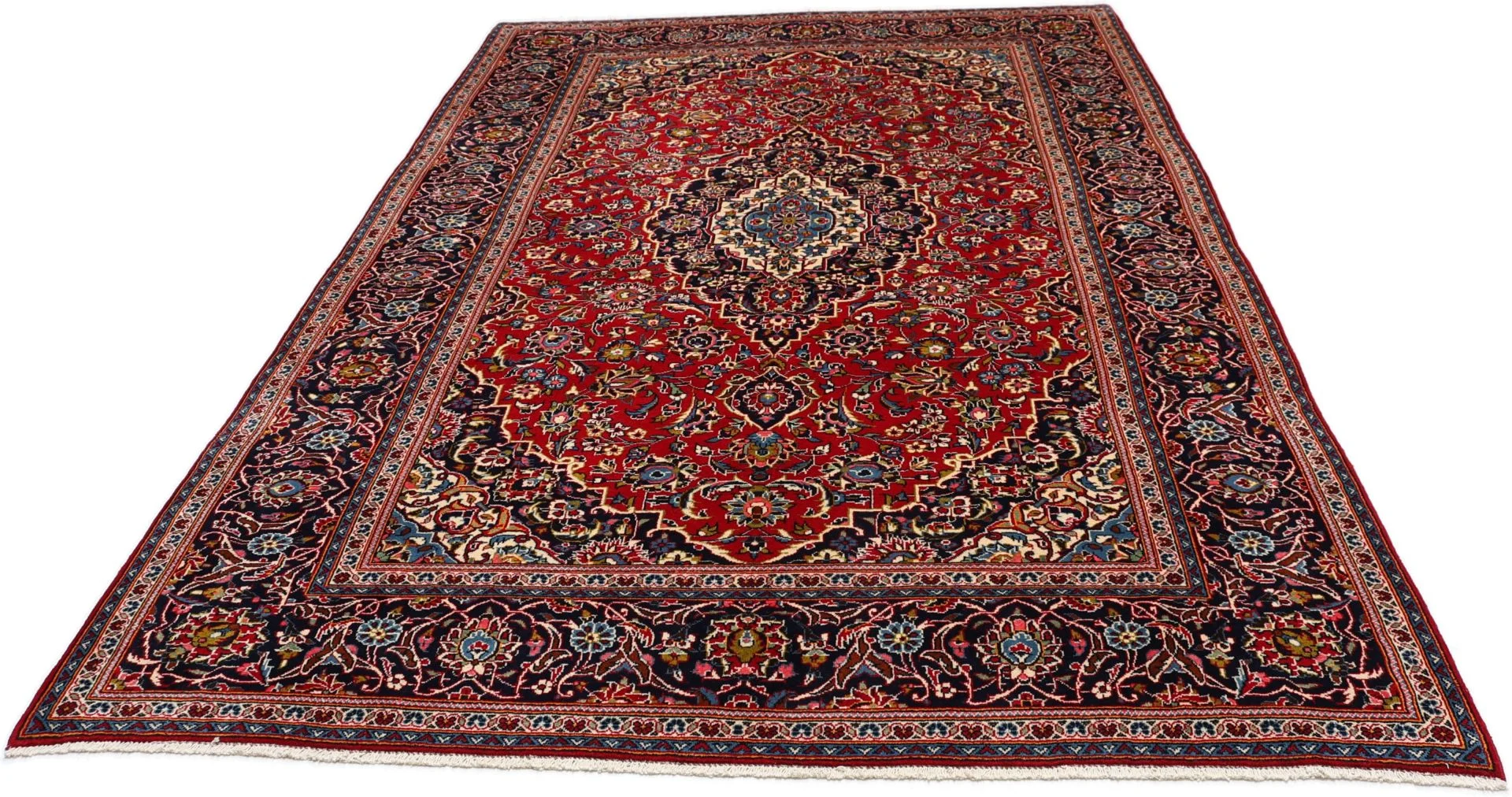 Kashan Perserteppich aus Iran, 202 × 304 cm