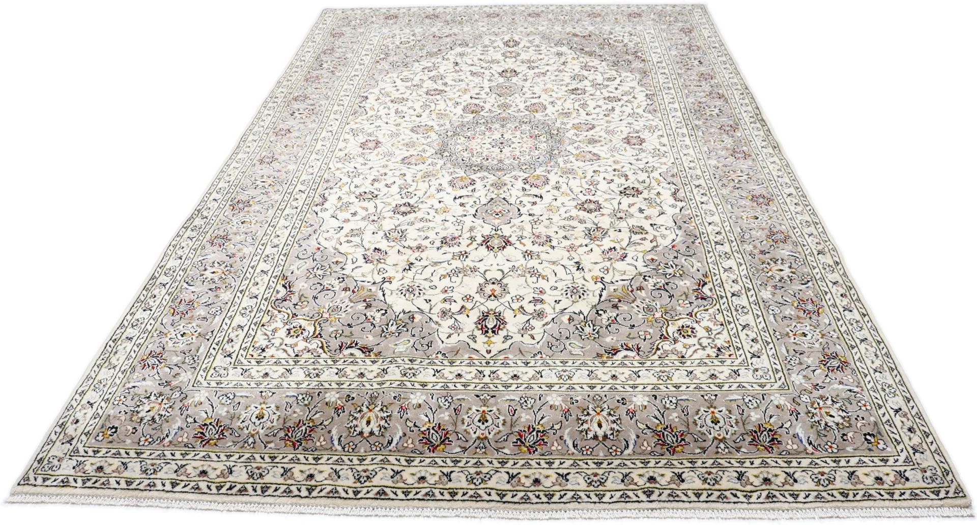 Handgeknüpfter Kashan Perserteppich, 198 × 310 cm, Wolle