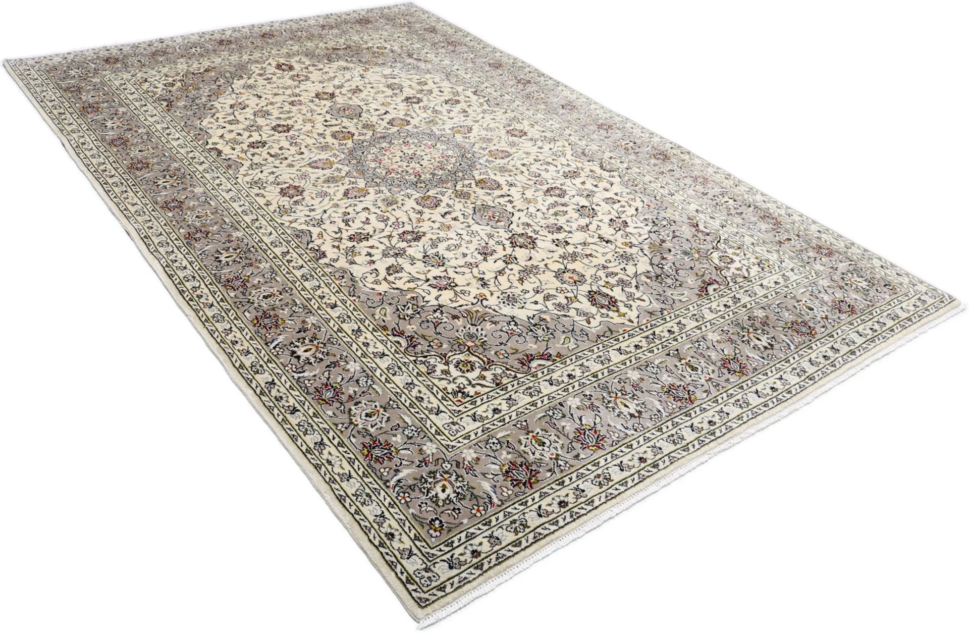 Handgeknüpfter Kashan Perserteppich, 198 × 310 cm, Wolle