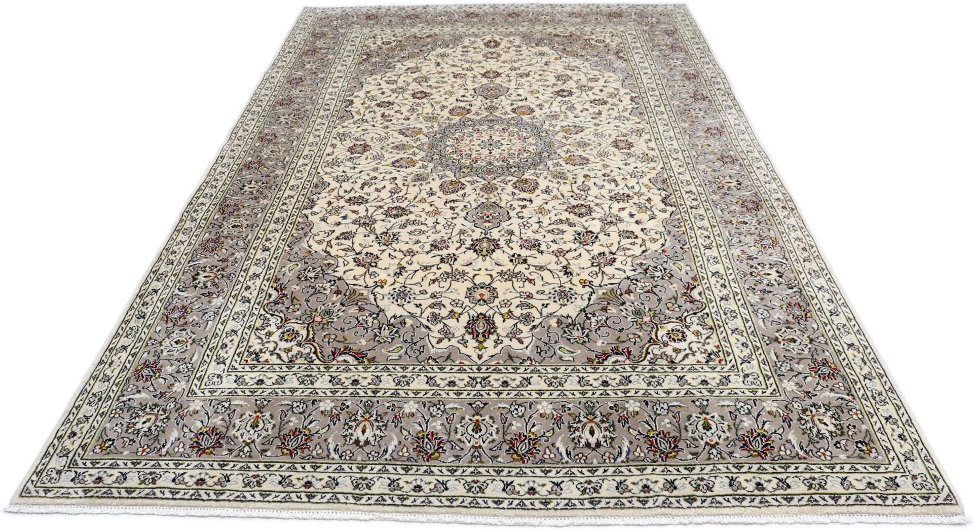 Handgeknüpfter Kashan Perserteppich, 198 × 310 cm, Wolle