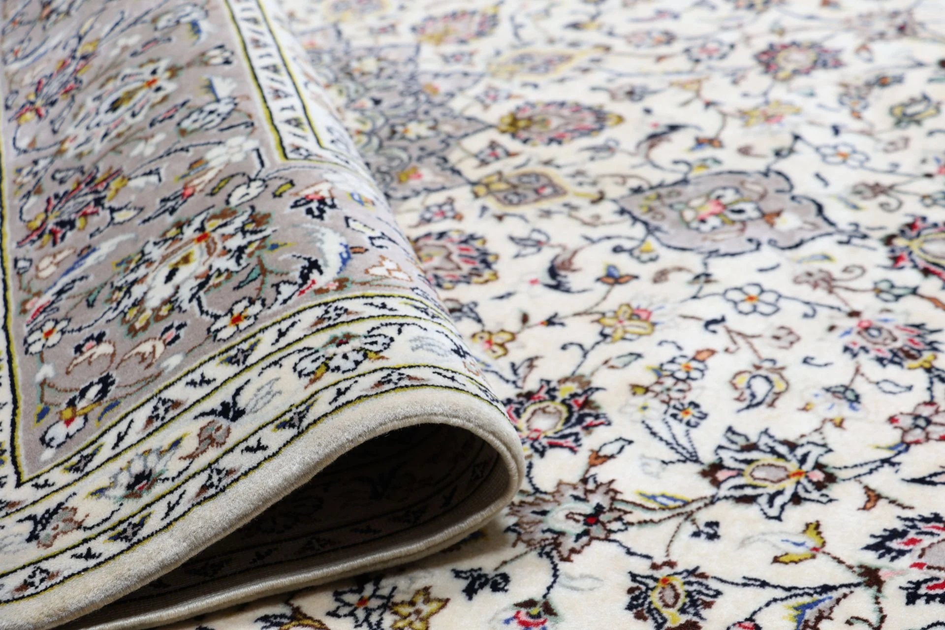 Handgeknüpfter Kashan Perserteppich, 198 × 310 cm, Wolle