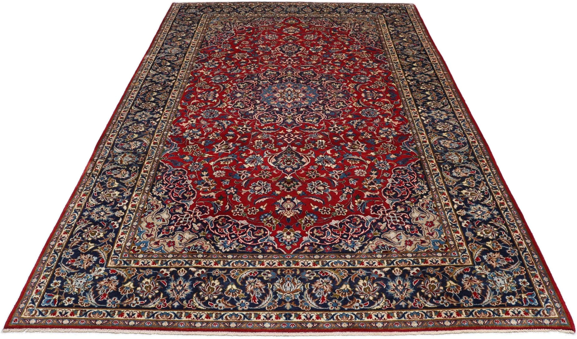 Handgeknüpfter Täbriz Perserteppich, 228 × 350 cm, Wolle