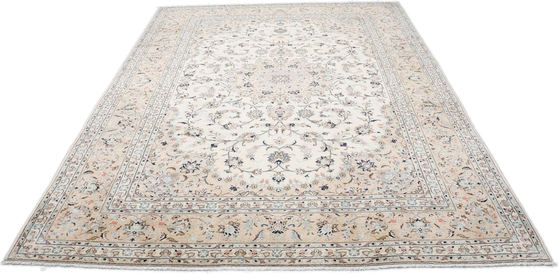 Handgeknüpfter Kashan Perserteppich, 245 × 345 cm, Wolle