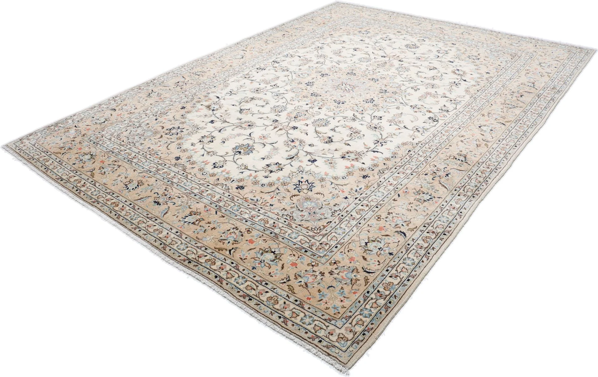 Handgeknüpfter Kashan Perserteppich, 245 × 345 cm, Wolle