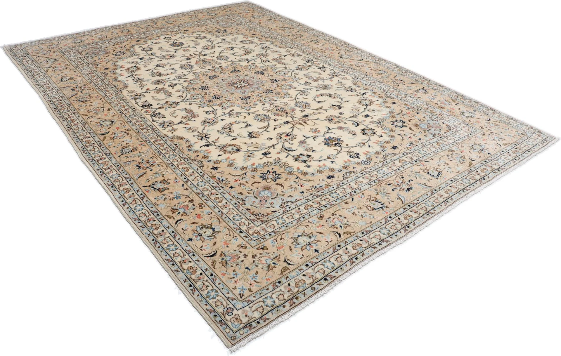 Handgeknüpfter Kashan Perserteppich, 245 × 345 cm, Wolle