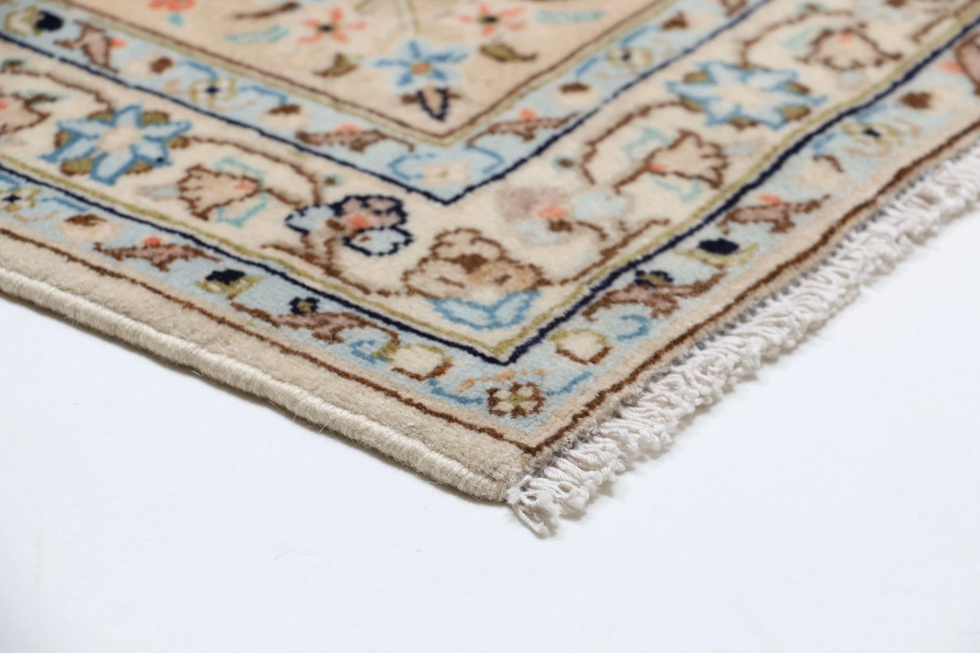 Handgeknüpfter Kashan Perserteppich, 245 × 345 cm, Wolle