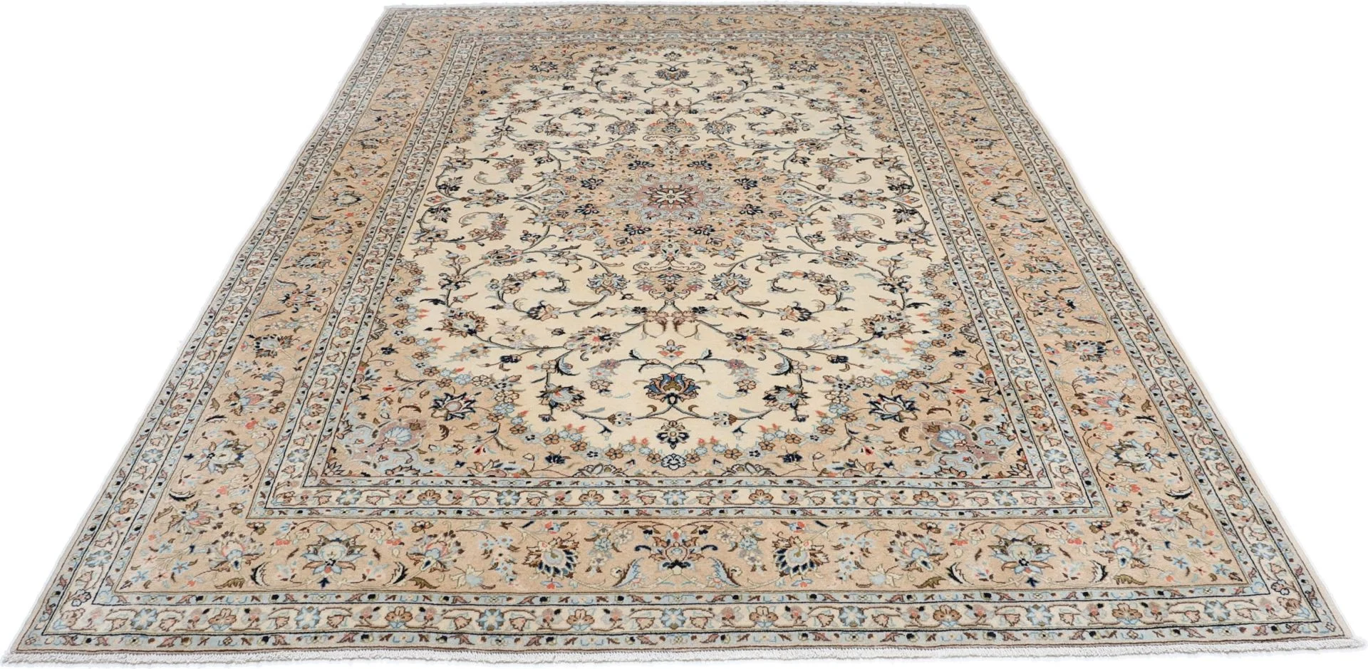 Handgeknüpfter Kashan Perserteppich, 245 × 345 cm, Wolle