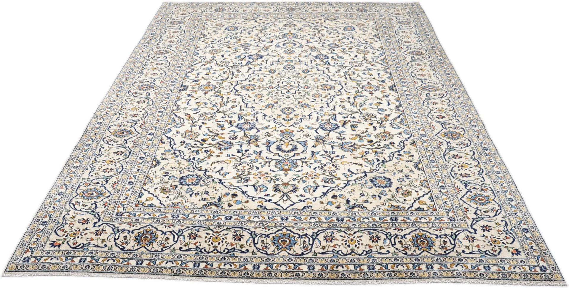 Kashan Perserteppich 243 × 348 cm aus Wolle, handgeknüpft