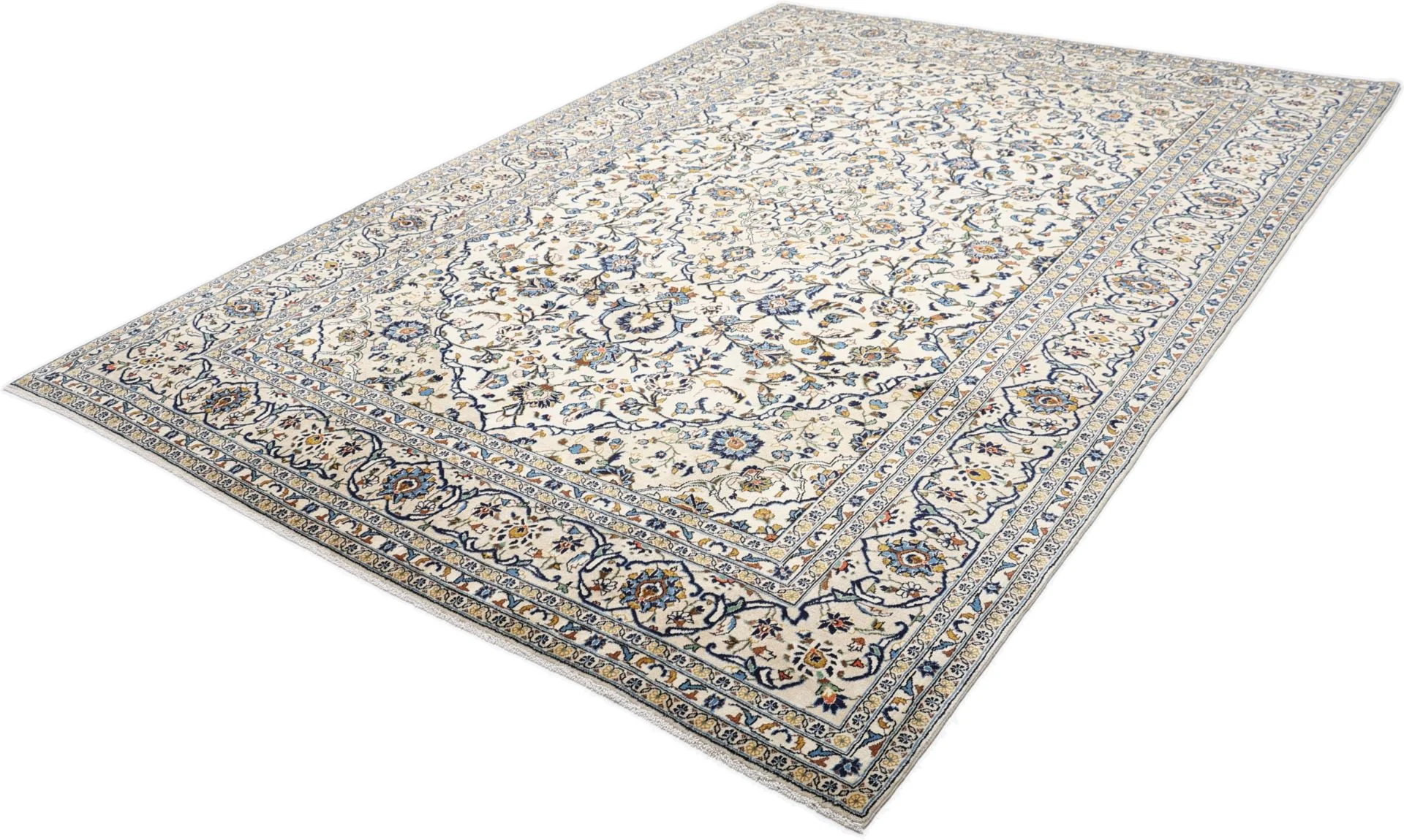 Kashan Perserteppich 243 × 348 cm aus Wolle, handgeknüpft