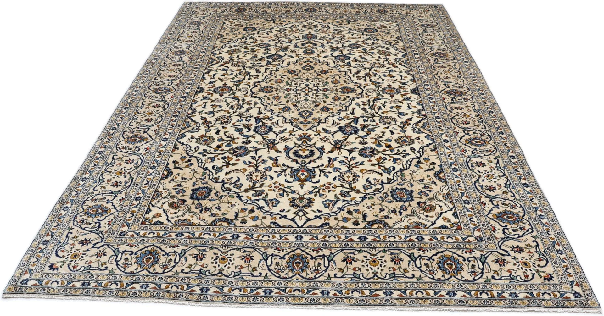Kashan Perserteppich 243 × 348 cm aus Wolle, handgeknüpft