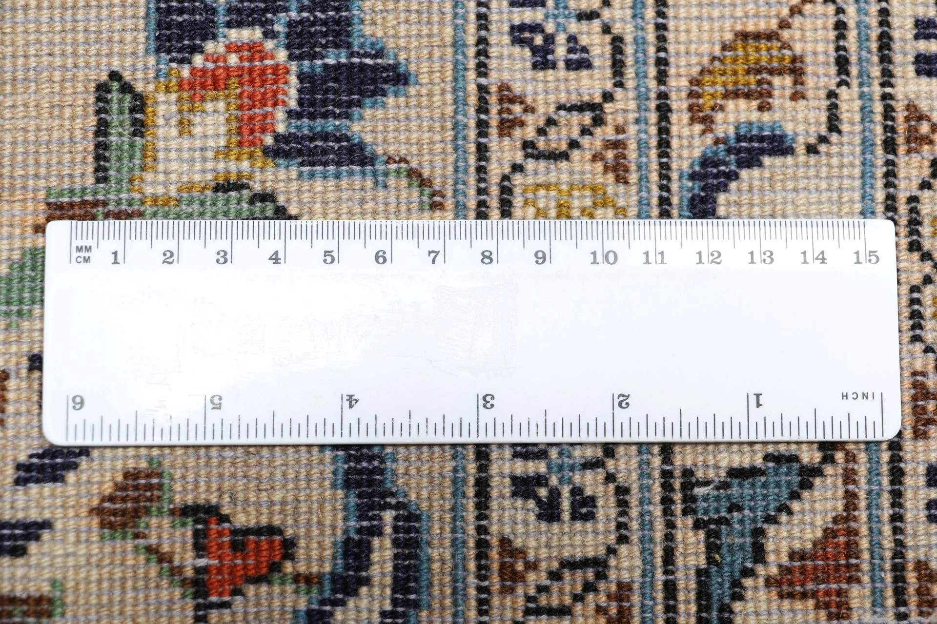 Kashan Perserteppich 243 × 348 cm aus Wolle, handgeknüpft