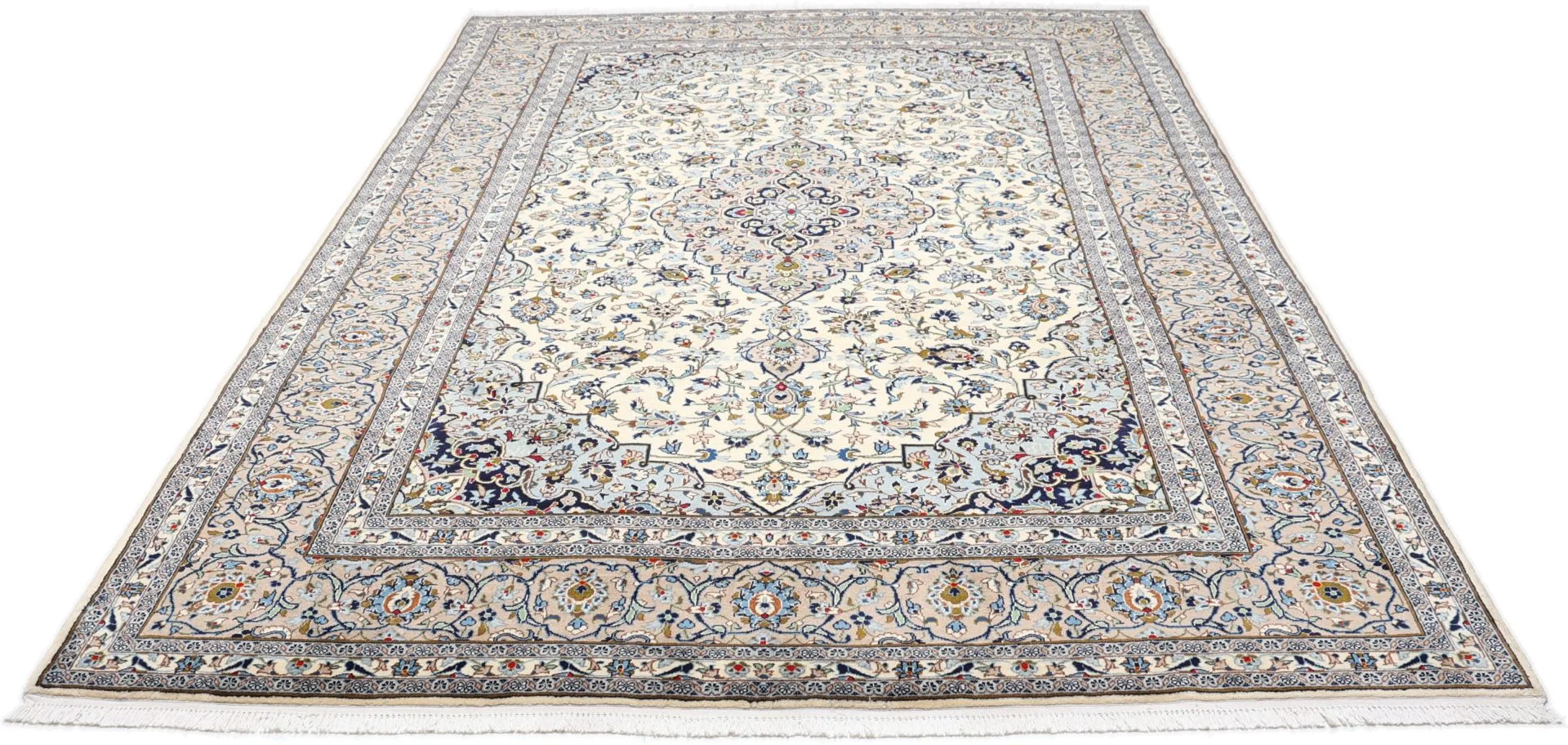 Handgeknüpfter Kashan Perserteppich, 245 × 355 cm, Wolle