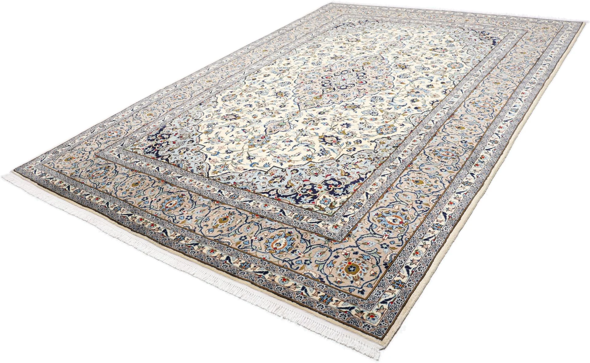Handgeknüpfter Kashan Perserteppich, 245 × 355 cm, Wolle