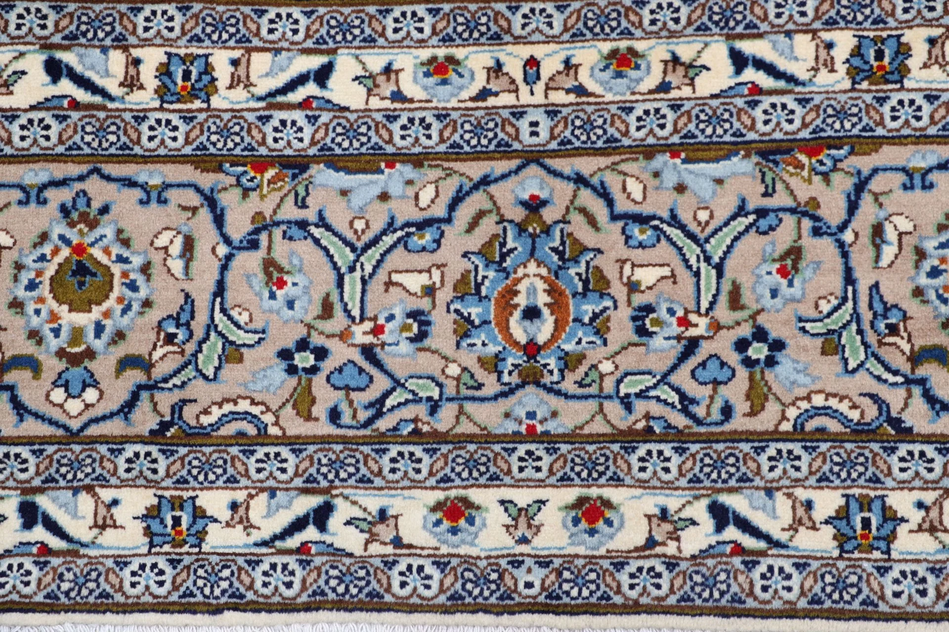 Handgeknüpfter Kashan Perserteppich, 245 × 355 cm, Wolle