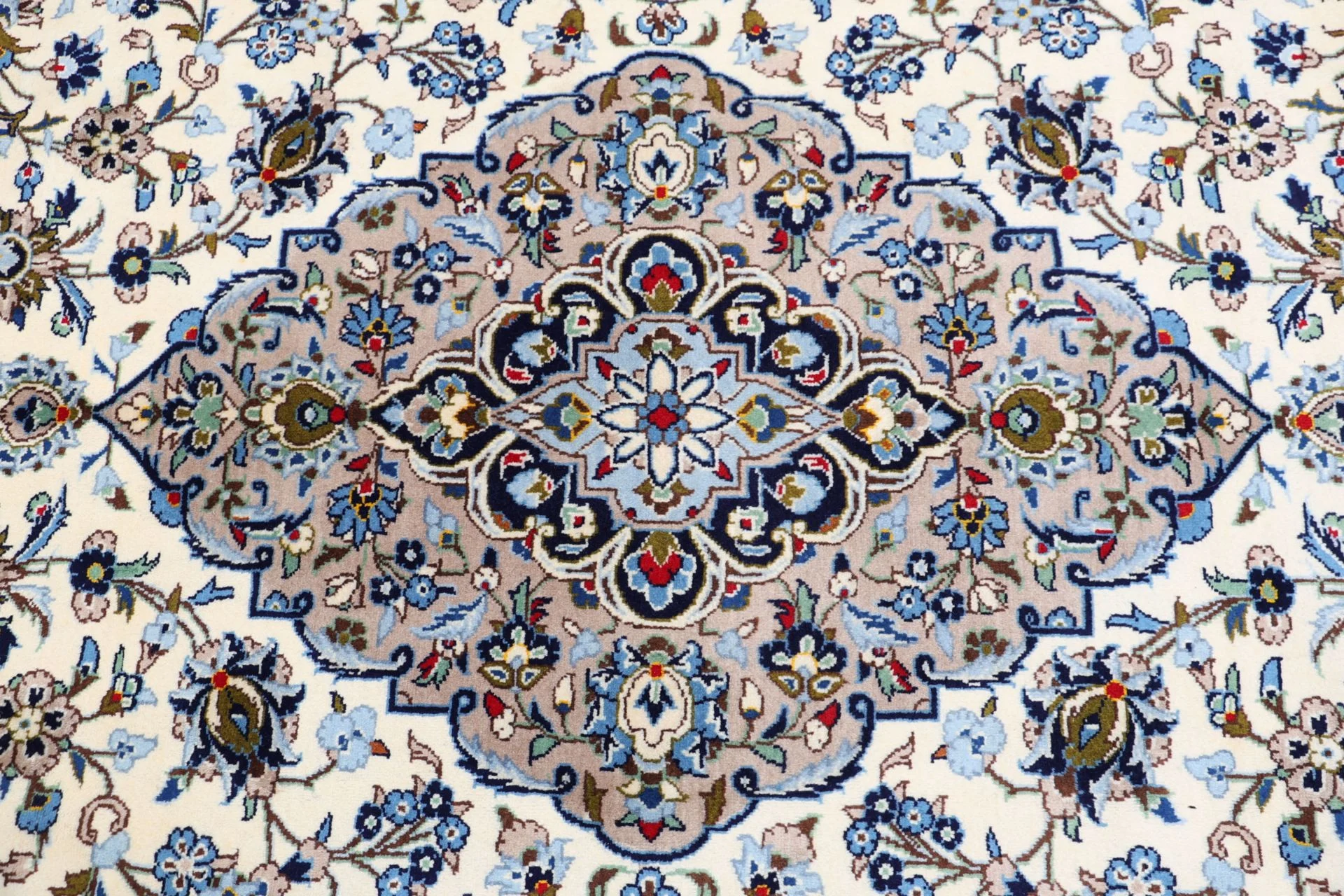 Handgeknüpfter Kashan Perserteppich, 245 × 355 cm, Wolle