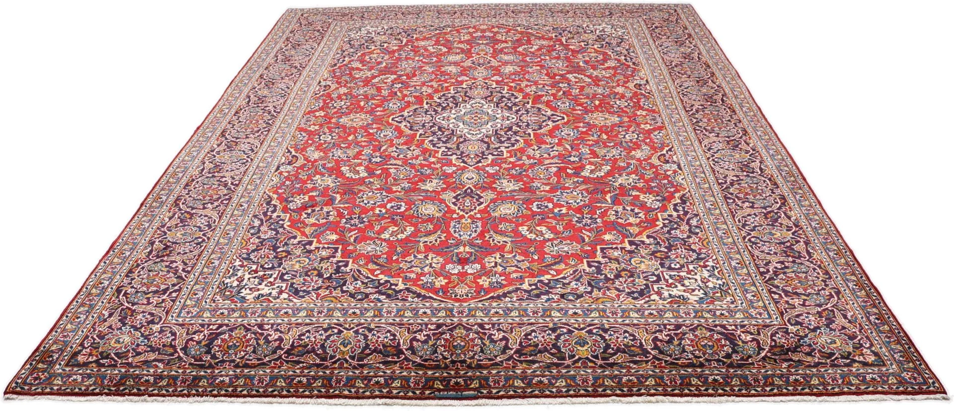 Kashan Perserteppich 250 × 370 cm aus Wolle, handgeknüpft