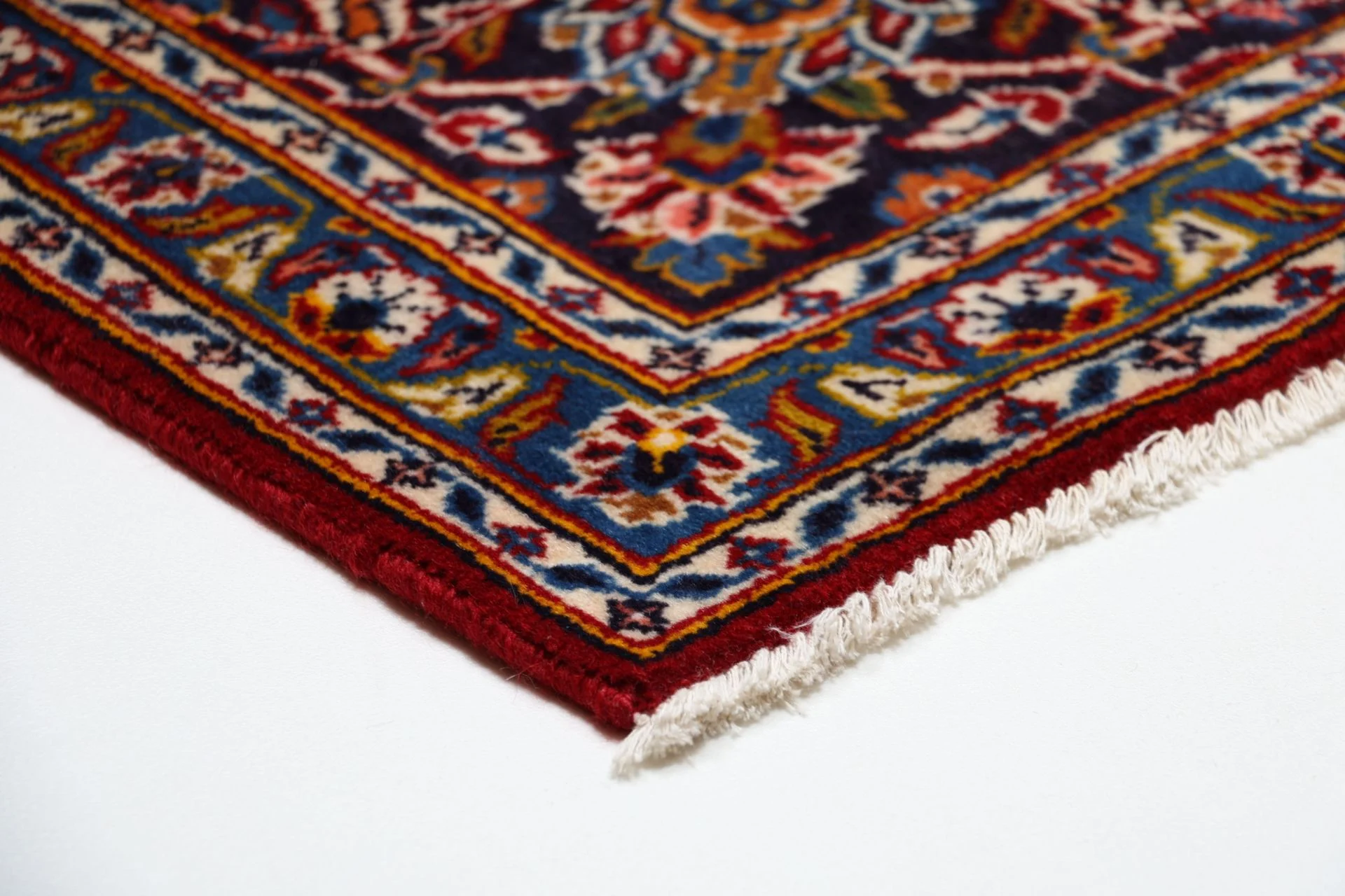 Kashan Perserteppich 250 × 370 cm aus Wolle, handgeknüpft