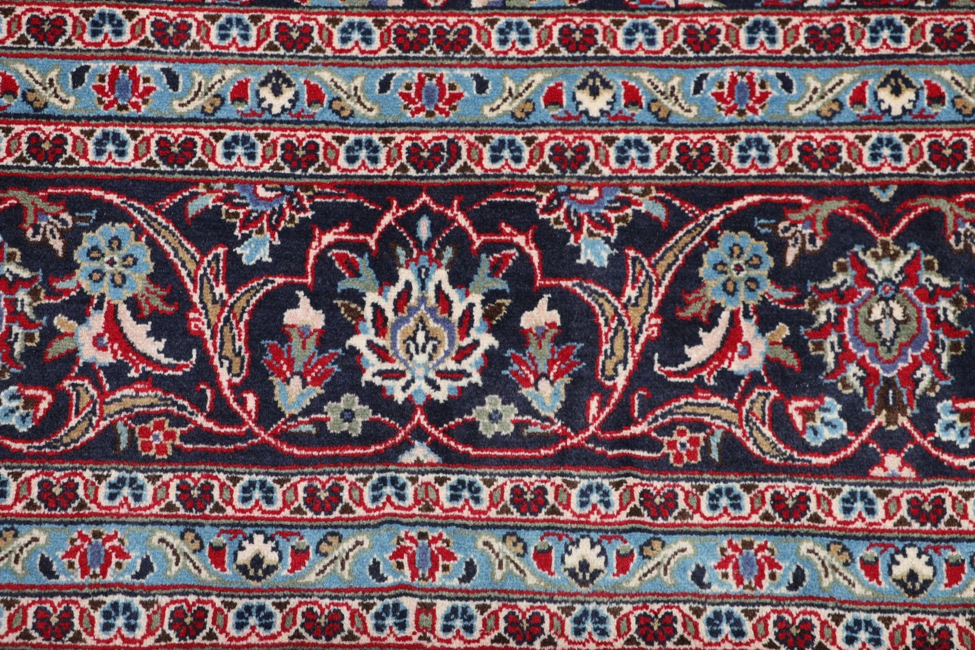 Handgeknüpfter Kashan Perserteppich, 247 × 367 cm, Wolle
