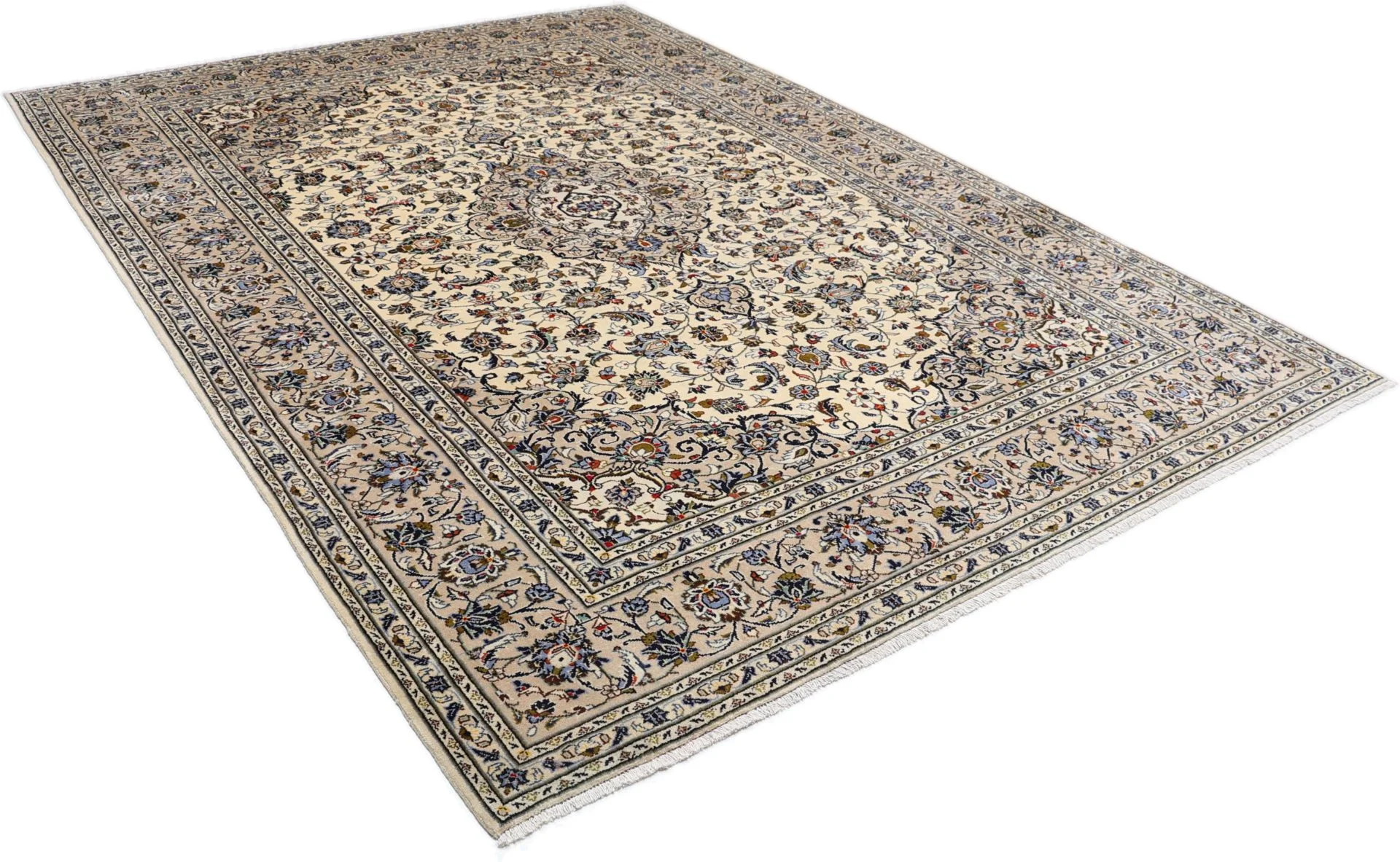 Kashan Perserteppich 250 × 350 cm aus Wolle, handgeknüpft