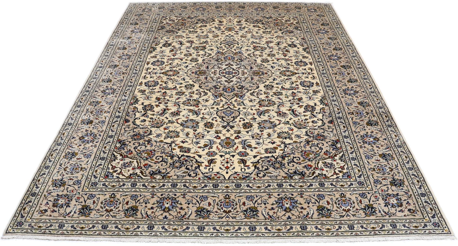 Kashan Perserteppich 250 × 350 cm aus Wolle, handgeknüpft