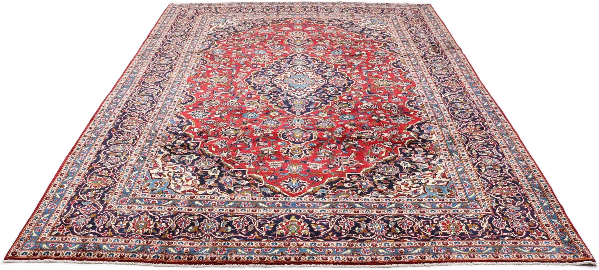 Kashan Perserteppich 251 × 347 cm aus Wolle, handgeknüpft