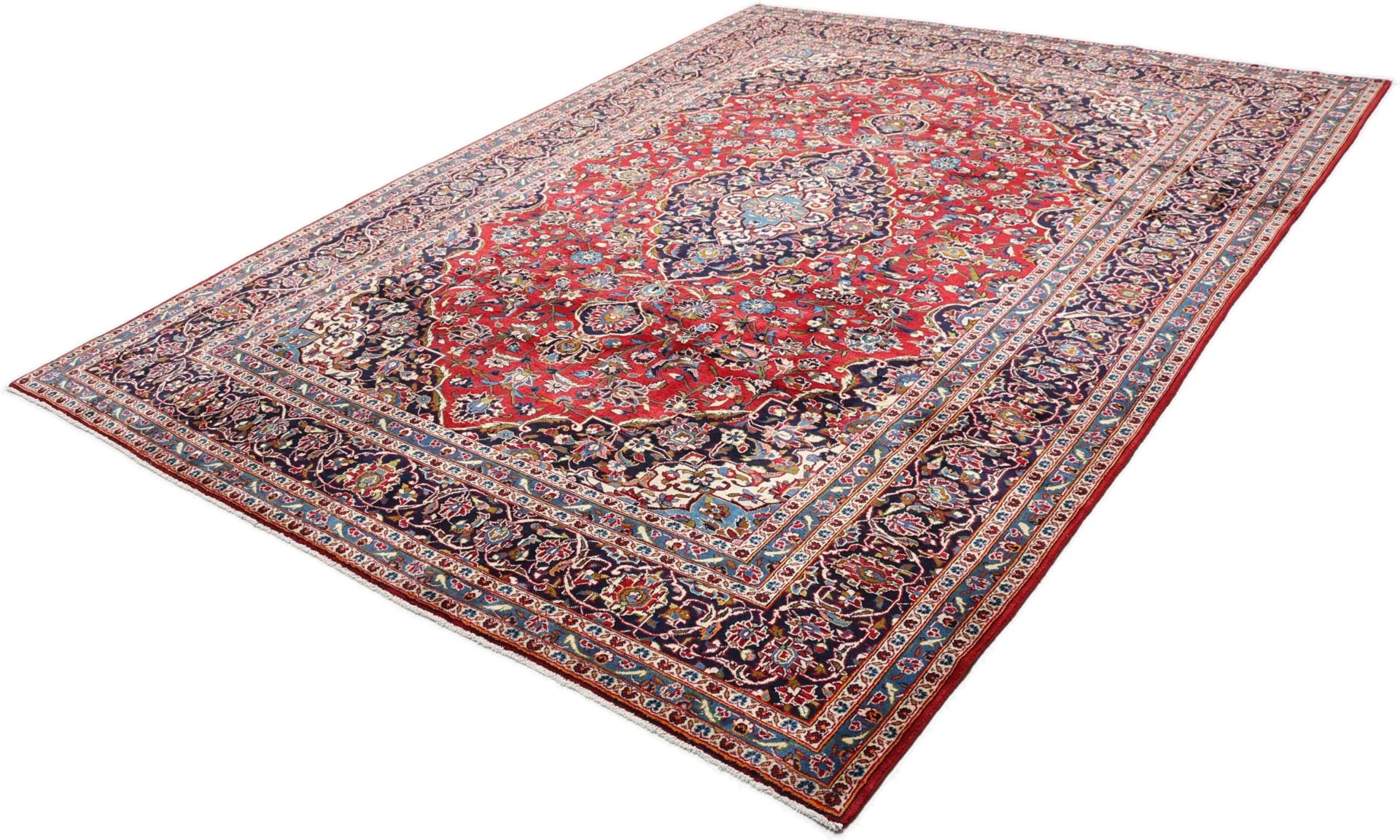 Kashan Perserteppich 251 × 347 cm aus Wolle, handgeknüpft