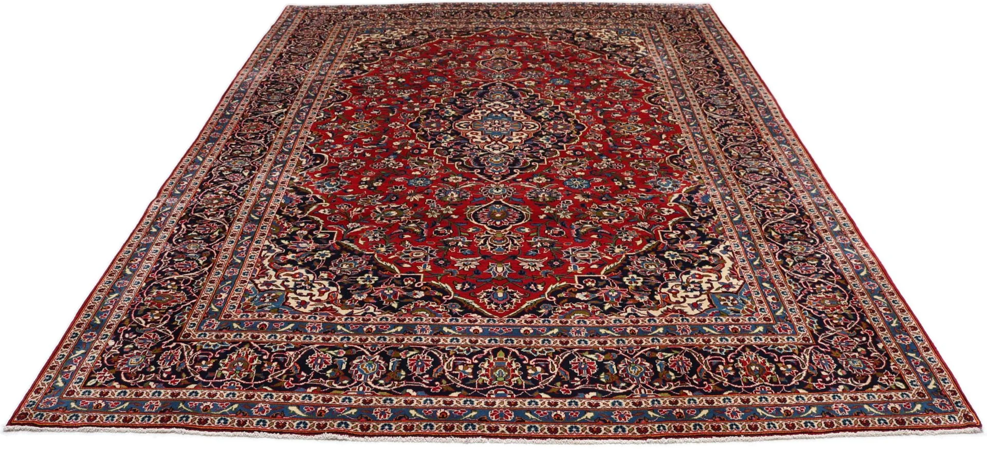 Kashan Perserteppich 251 × 347 cm aus Wolle, handgeknüpft