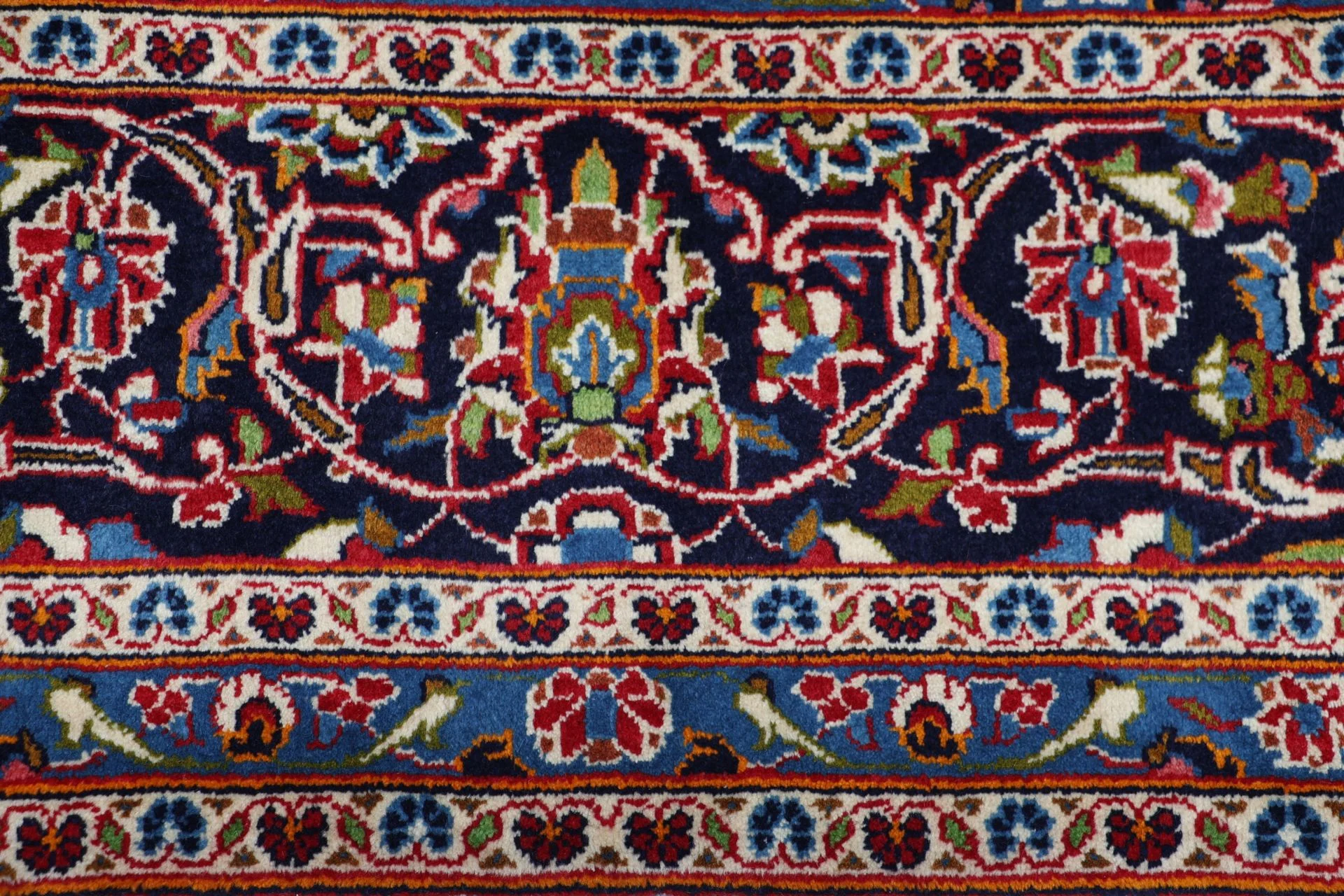 Kashan Perserteppich 251 × 347 cm aus Wolle, handgeknüpft
