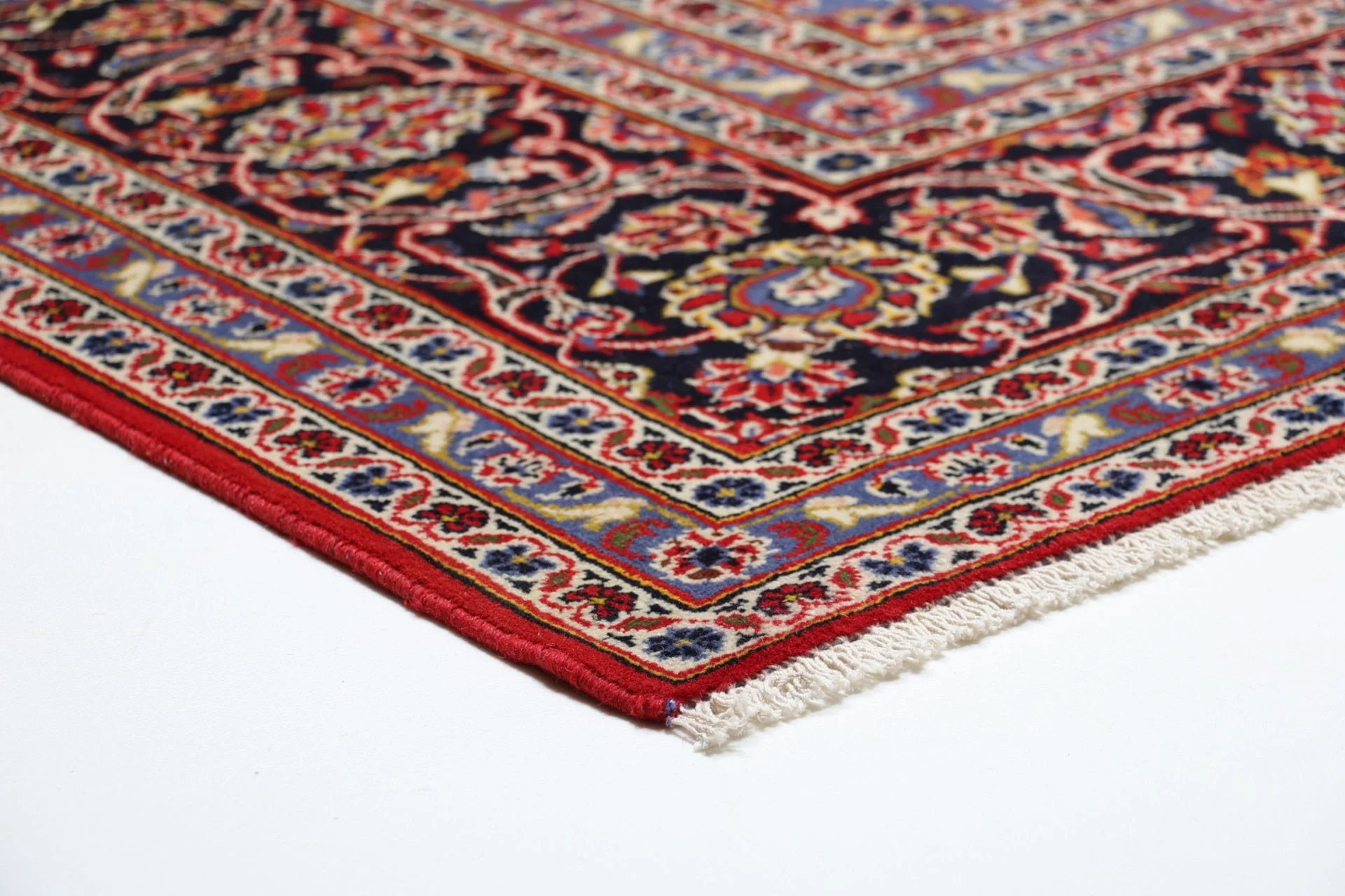 Kashan Perserteppich 244 × 350 cm aus Wolle, handgeknüpft