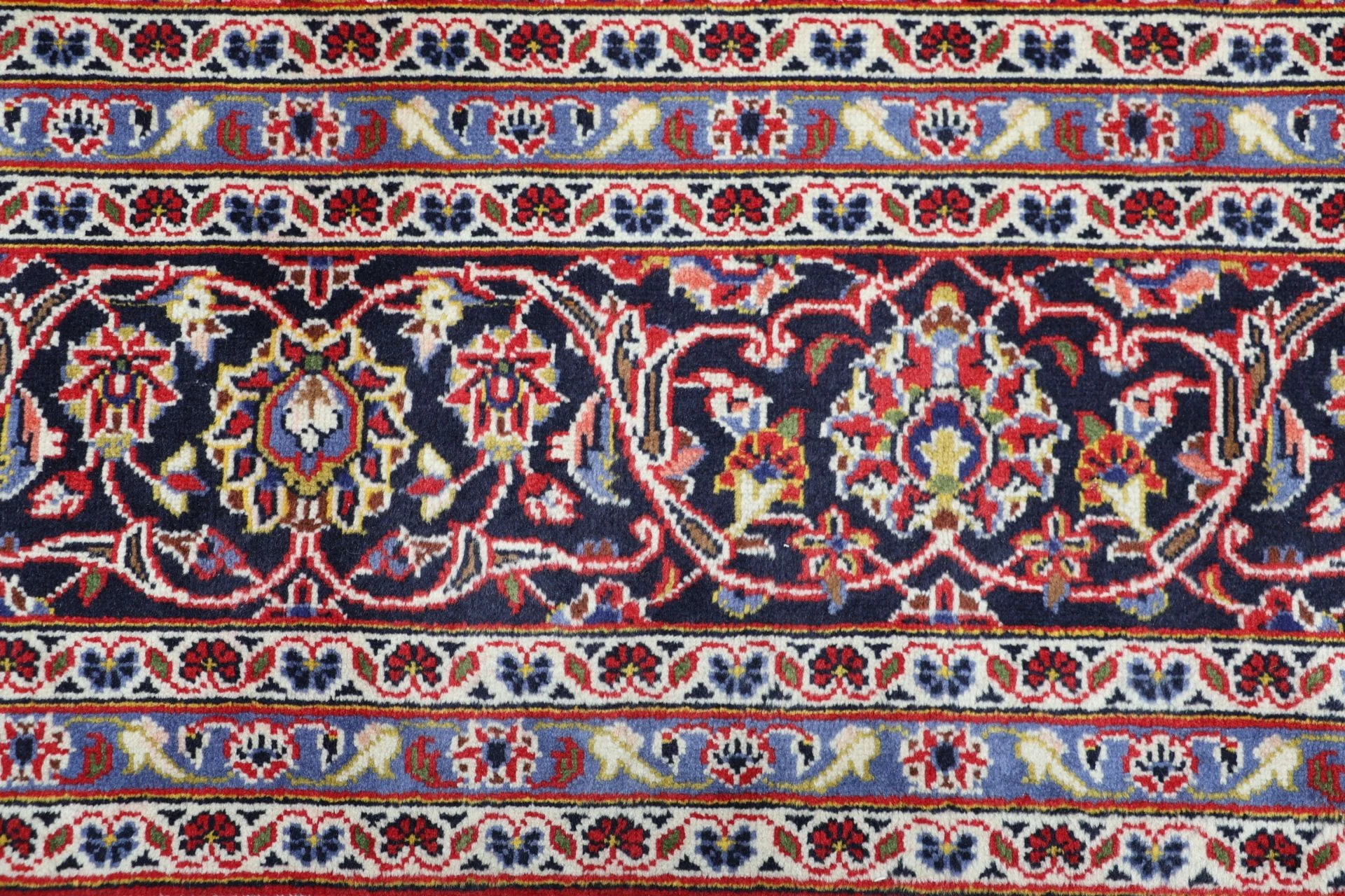 Kashan Perserteppich 244 × 350 cm aus Wolle, handgeknüpft