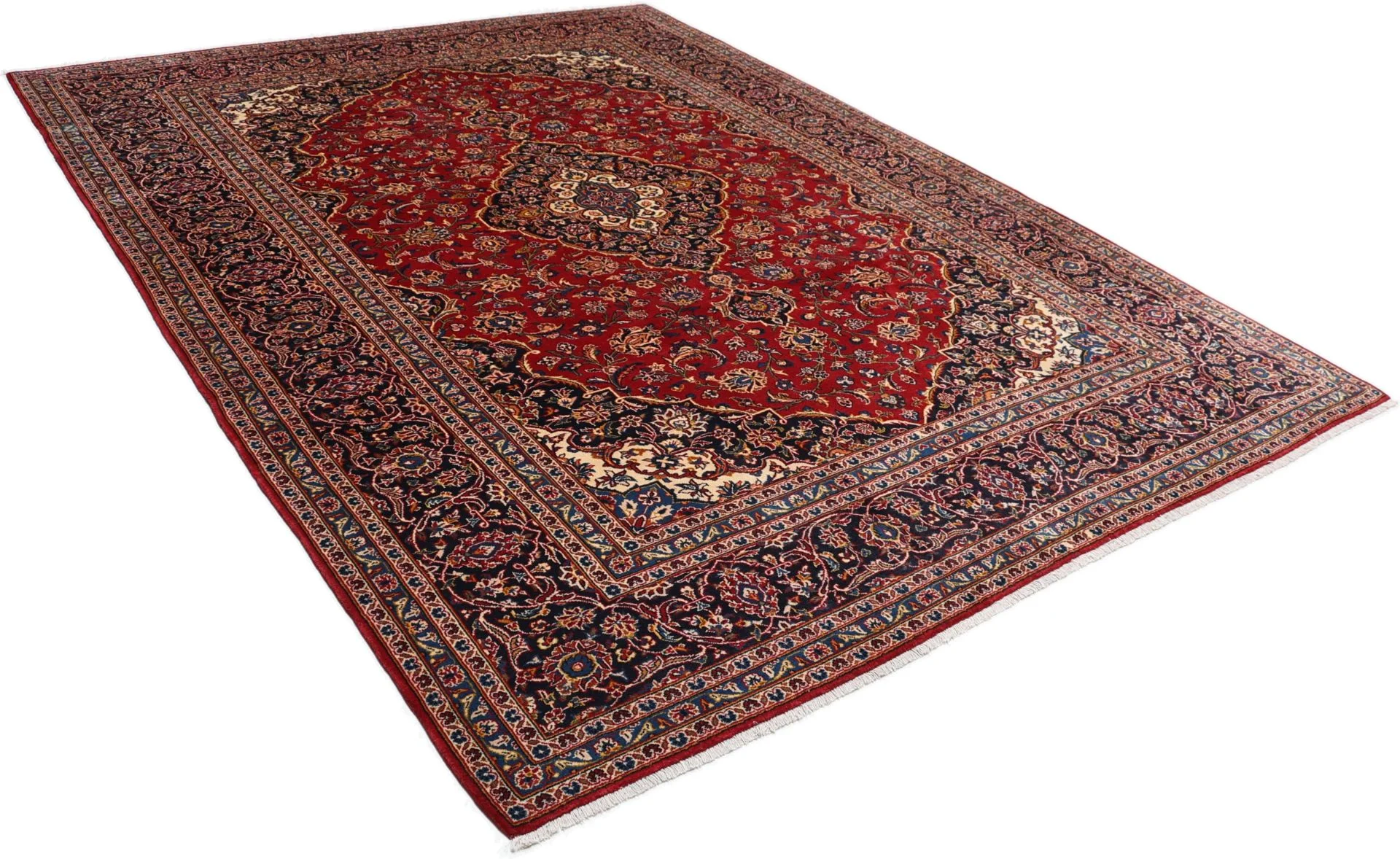 Kashan Perserteppich 260 × 350 cm aus Wolle, handgeknüpft