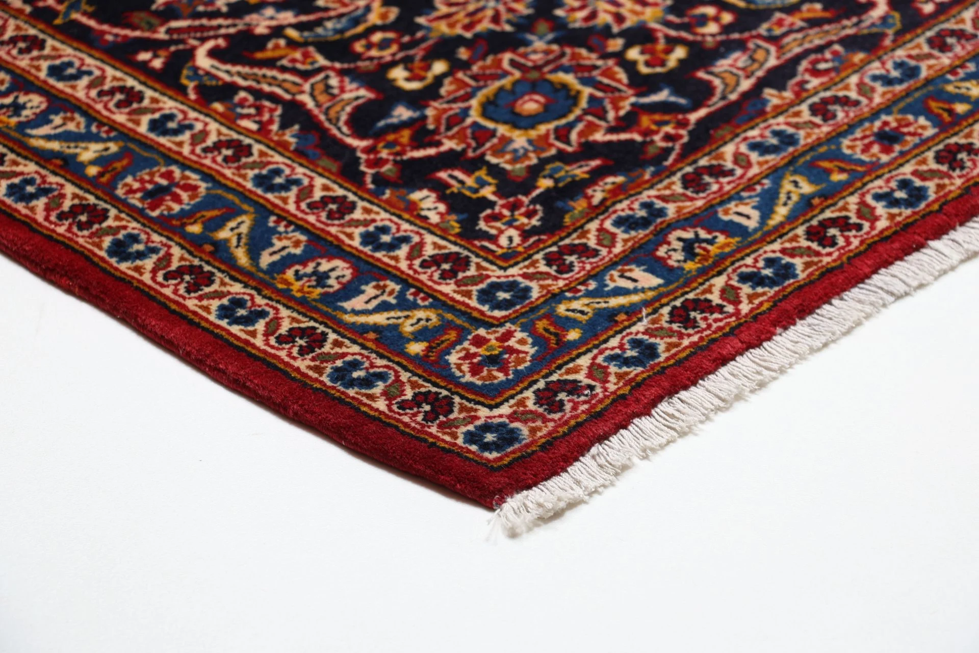 Kashan Perserteppich 260 × 350 cm aus Wolle, handgeknüpft