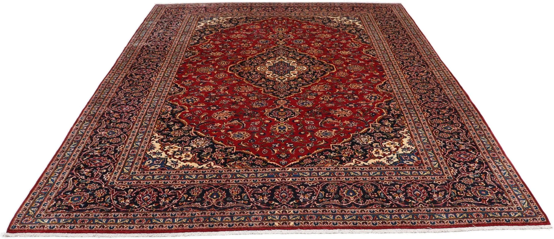 Kashan Perserteppich 260 × 350 cm aus Wolle, handgeknüpft