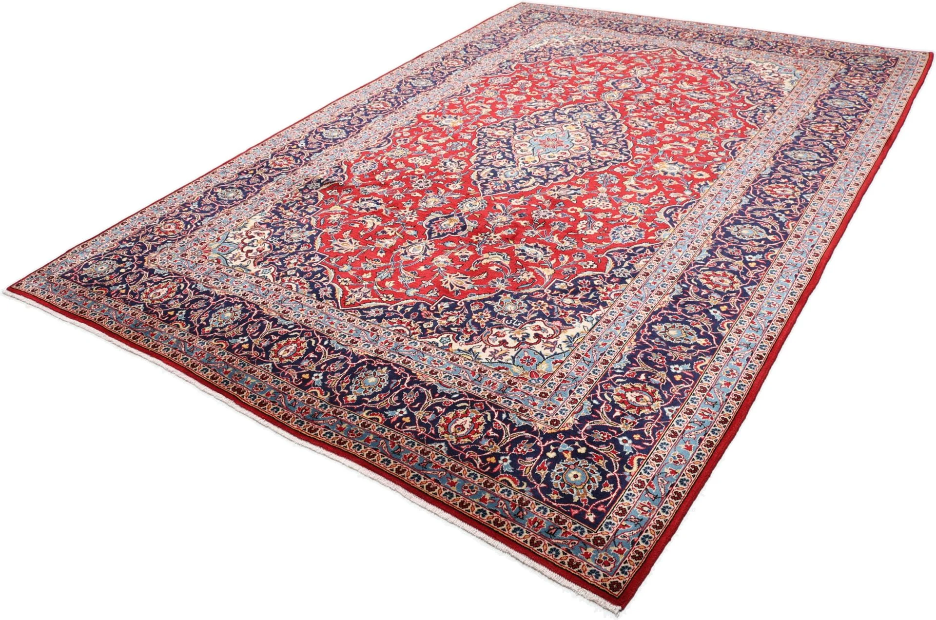 Handgeknüpfter Kashan Perserteppich, 250 × 355 cm, Wolle