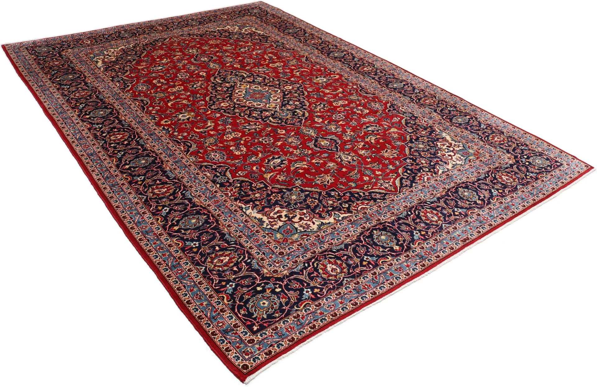 Handgeknüpfter Kashan Perserteppich, 250 × 355 cm, Wolle