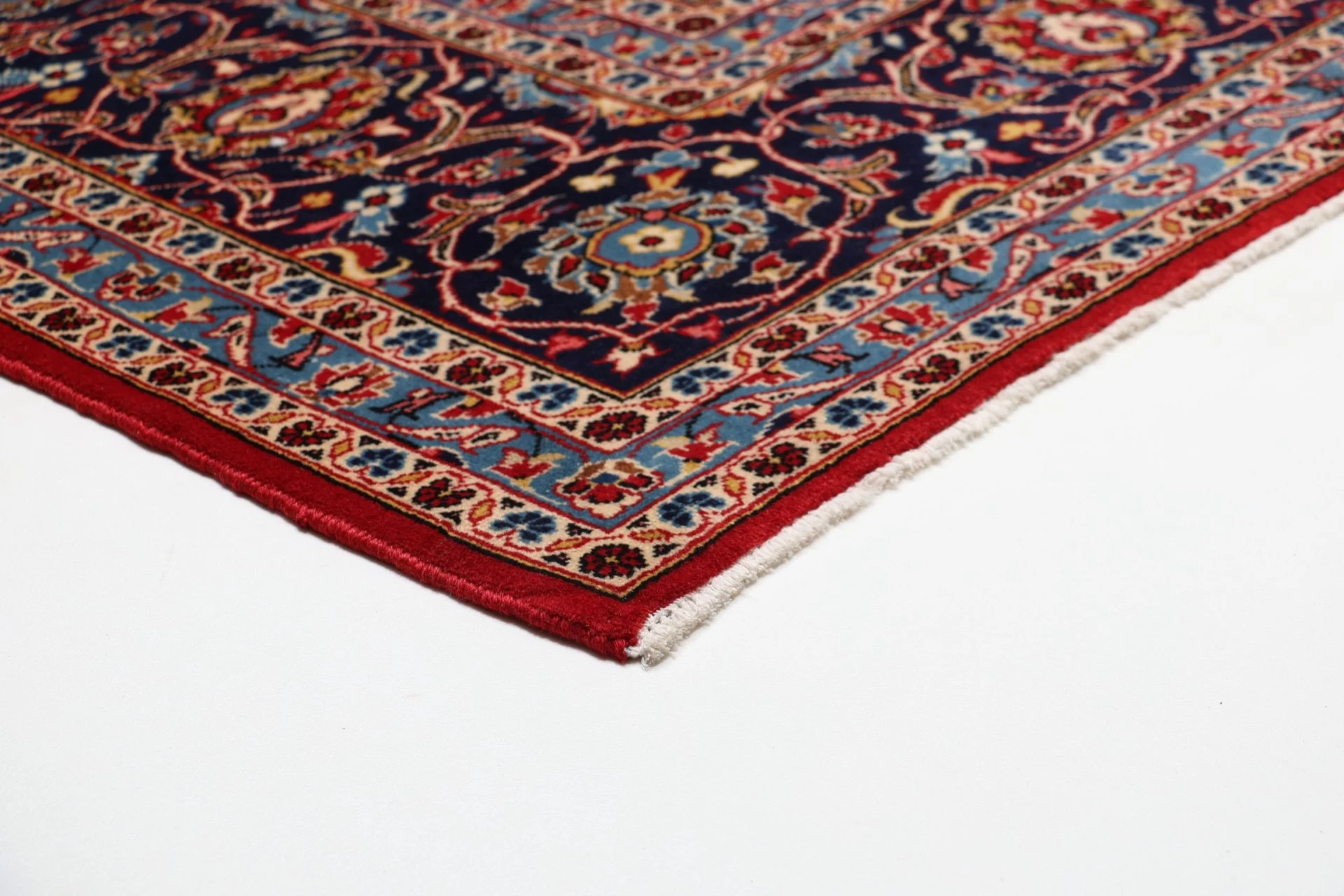 Handgeknüpfter Kashan Perserteppich, 250 × 355 cm, Wolle