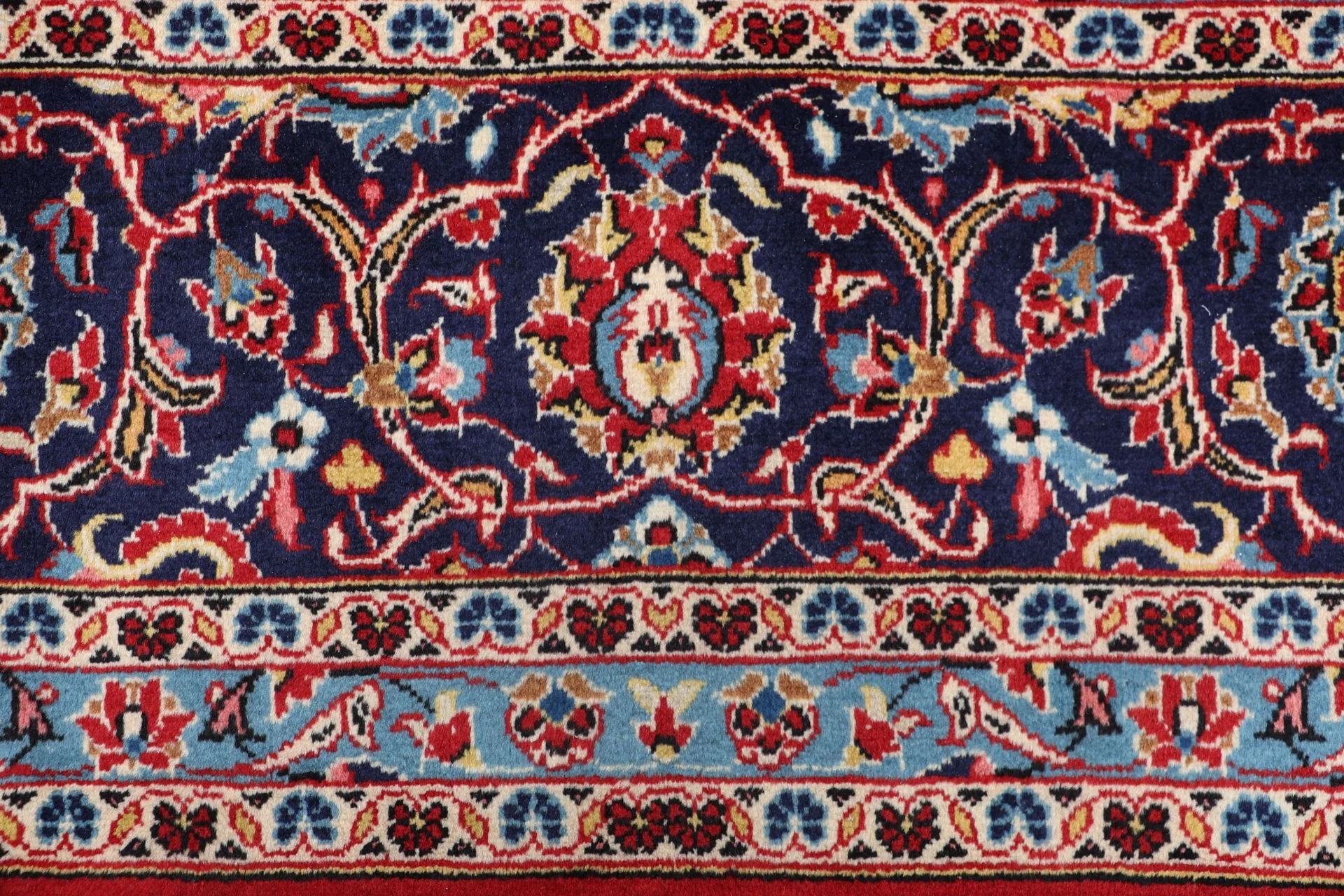 Handgeknüpfter Kashan Perserteppich, 250 × 355 cm, Wolle