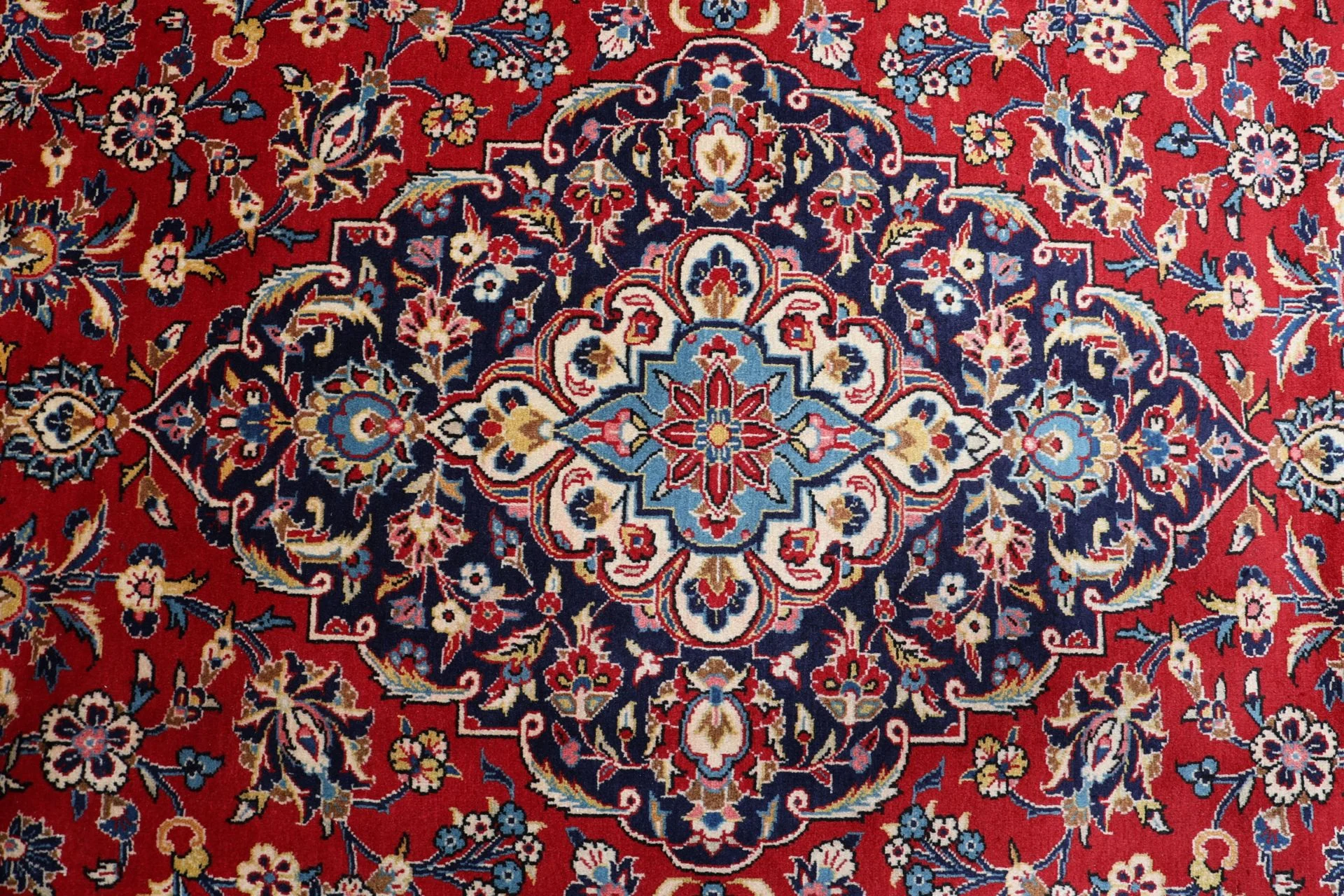 Handgeknüpfter Kashan Perserteppich, 250 × 355 cm, Wolle